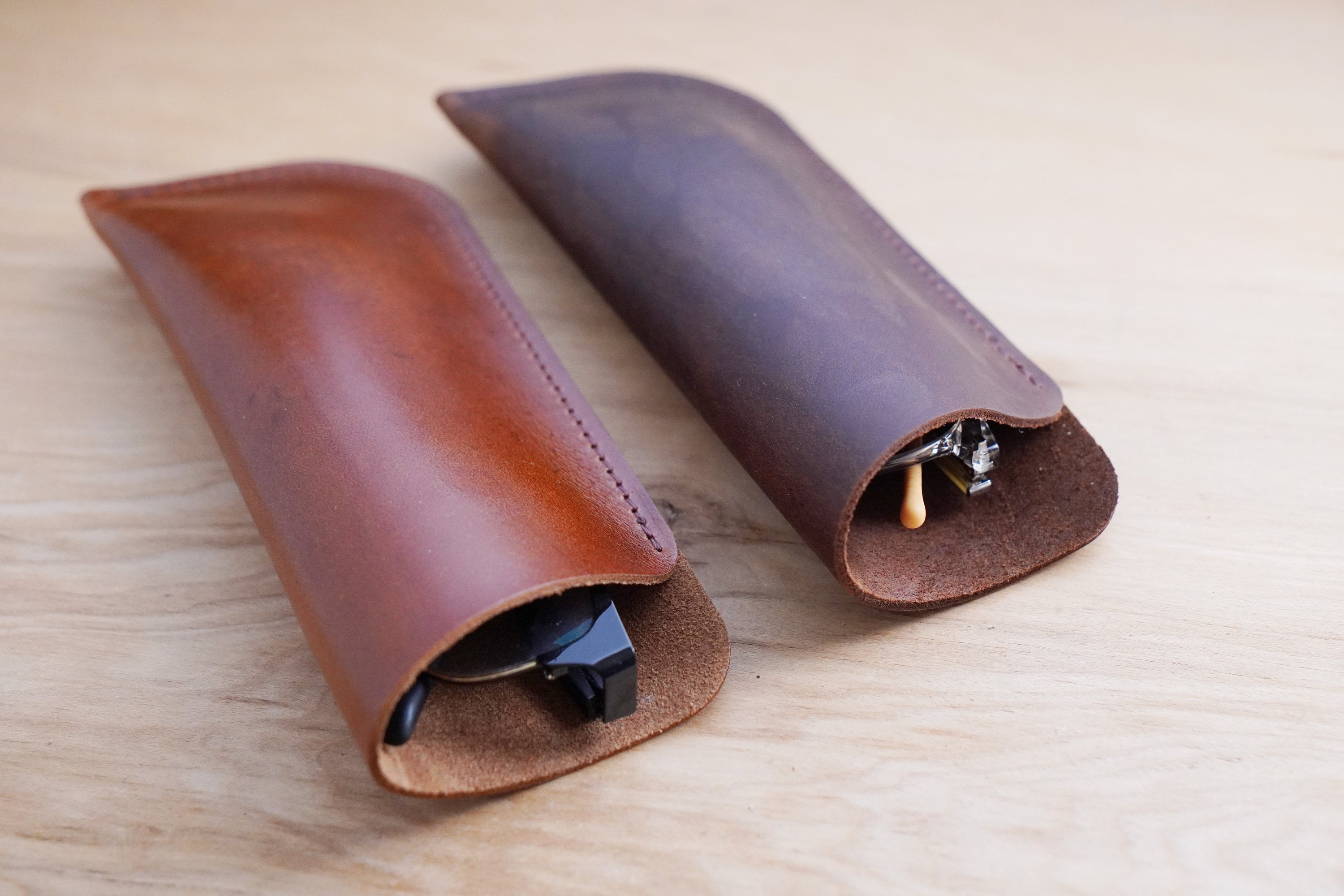 Leather Glasses Case, Sleeve, Sunglasses