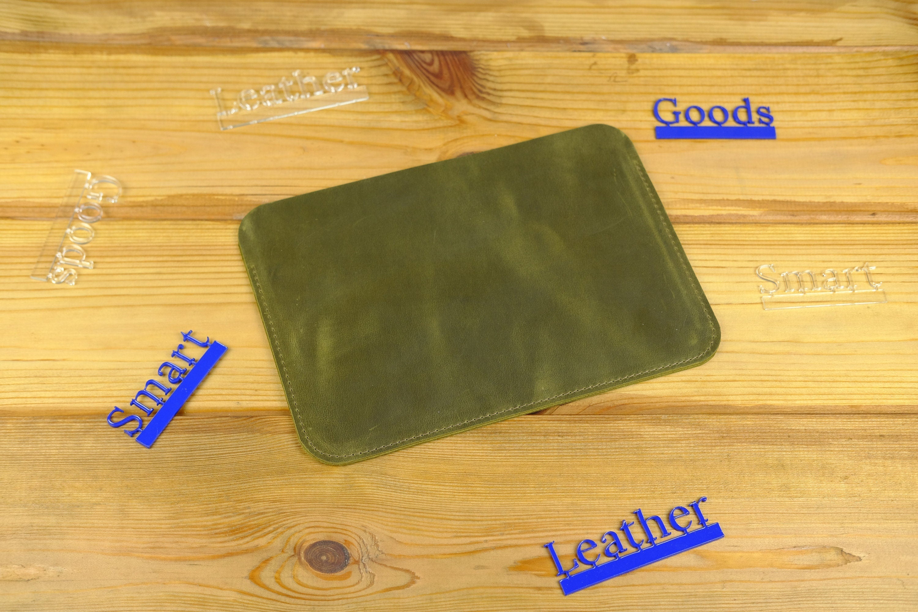 Personalized Leather MacBook Case: Free Stamp, MacBook Air/Pro Sleeve