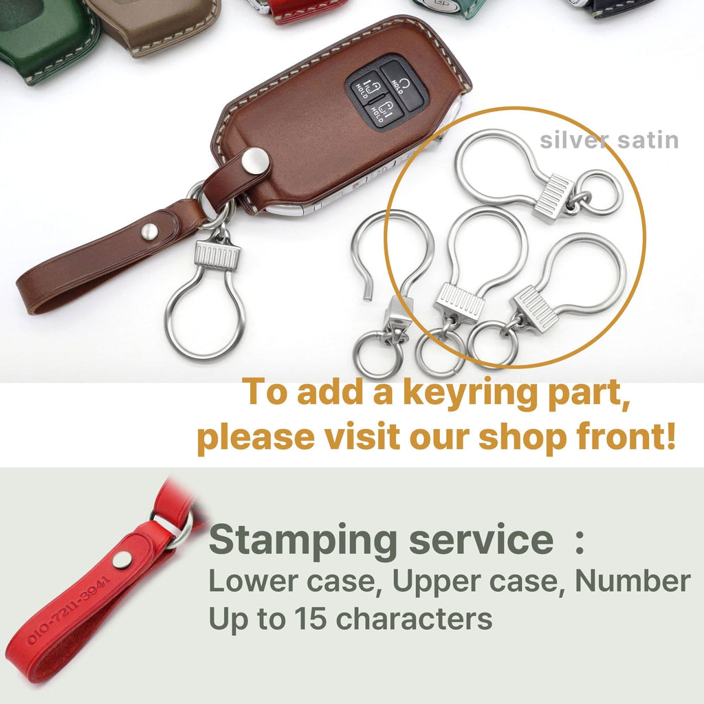 Buttero Leather KIA Key Fob Cover: Hand-Stitched, Vegetable Tanned