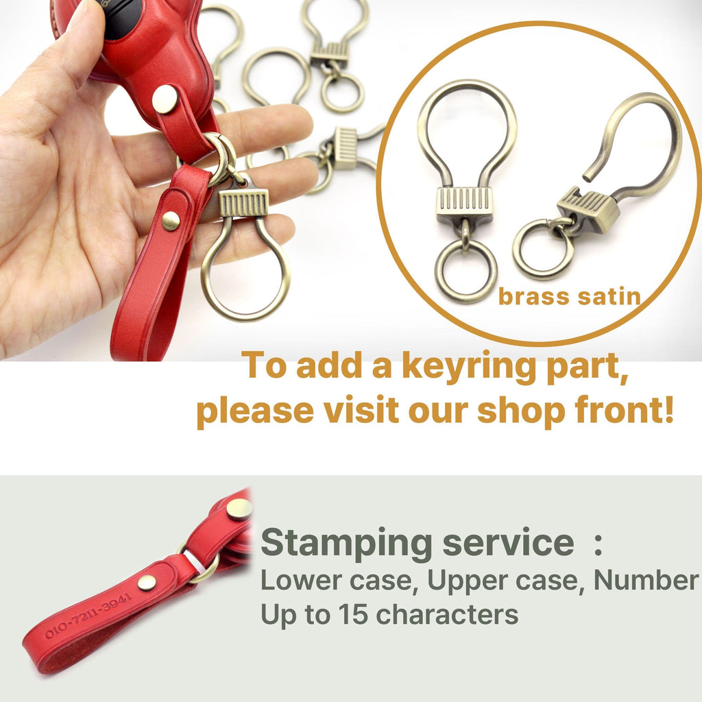 Handmade Leather Car Key Fob Cover: Mini Cooper Smart Key Case