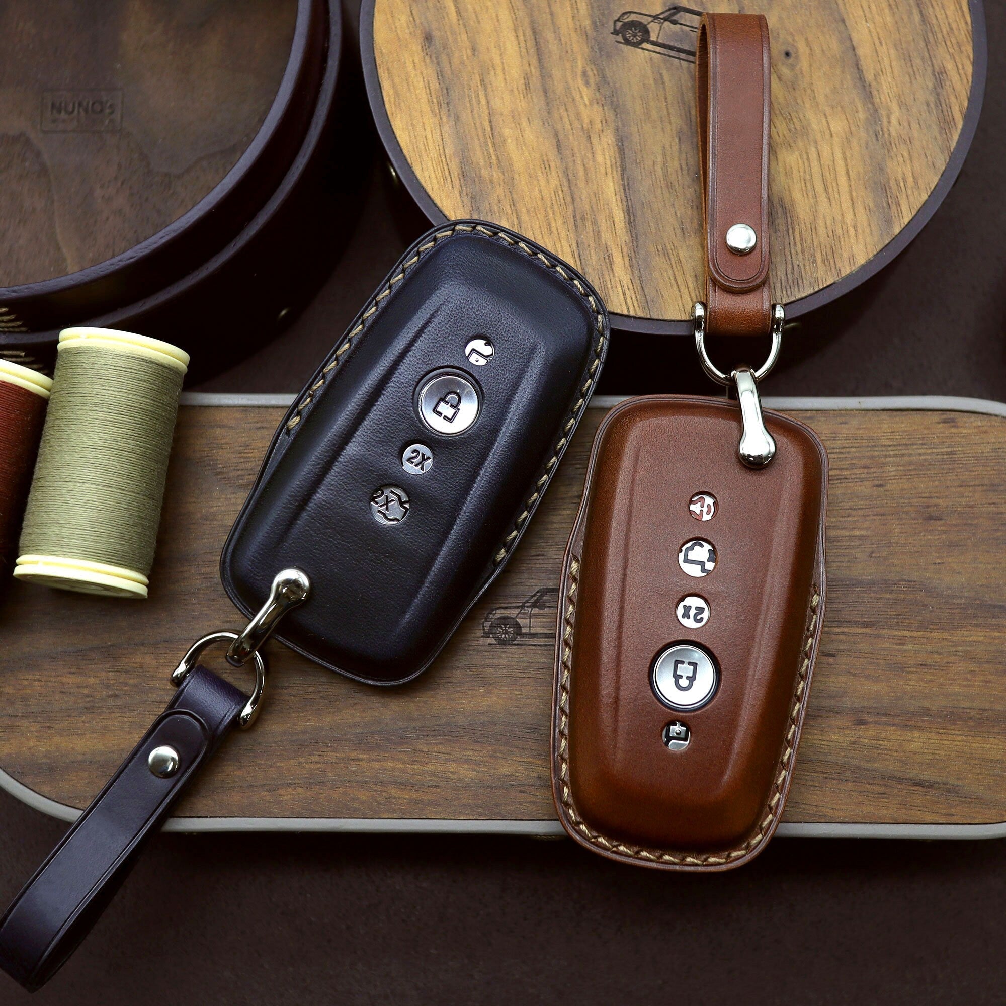Buttero Leather Ford Key Fob Cover - Handmade Car Accessories
