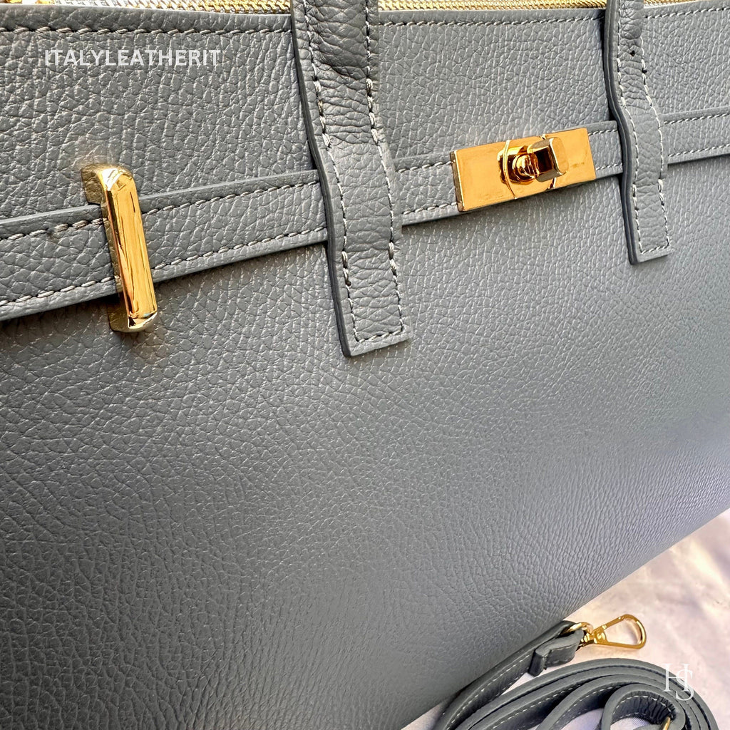 Italian Handmade Leather Bags for Women Purse from Florence, tote handbag, gold hardware