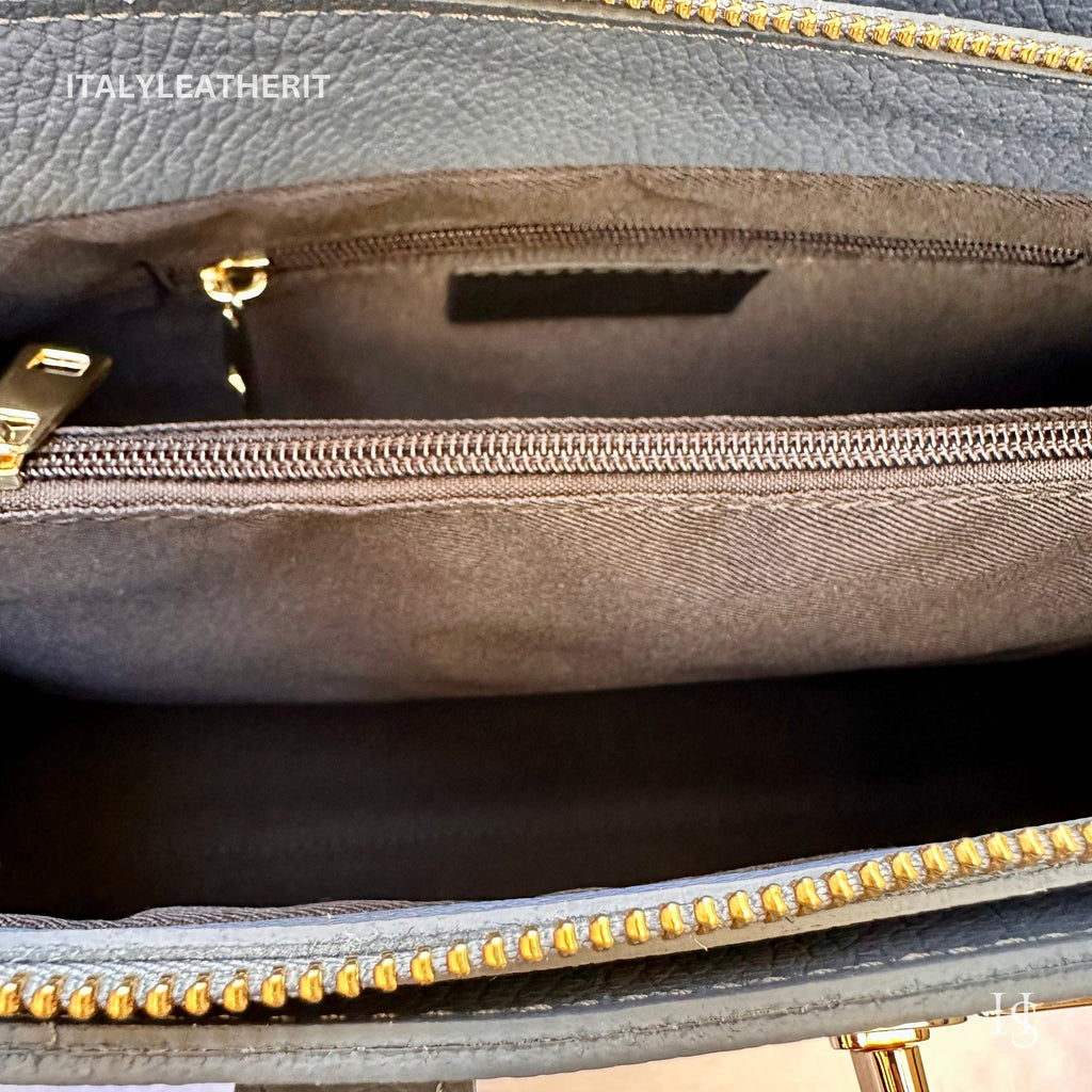 Italian Handmade Leather Bags for Women Purse from Florence, tote handbag, gold hardware