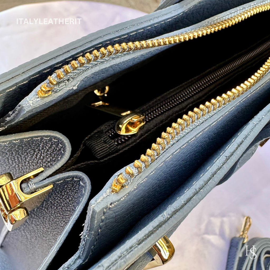 Italian Handmade Leather Bags for Women Purse from Florence, tote handbag, gold hardware