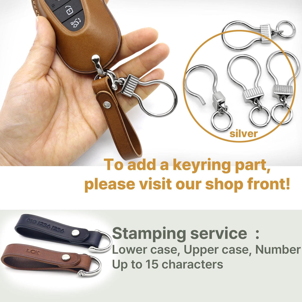 Leather Car Key Fob Cover: Mercedes Benz Smart Key Case