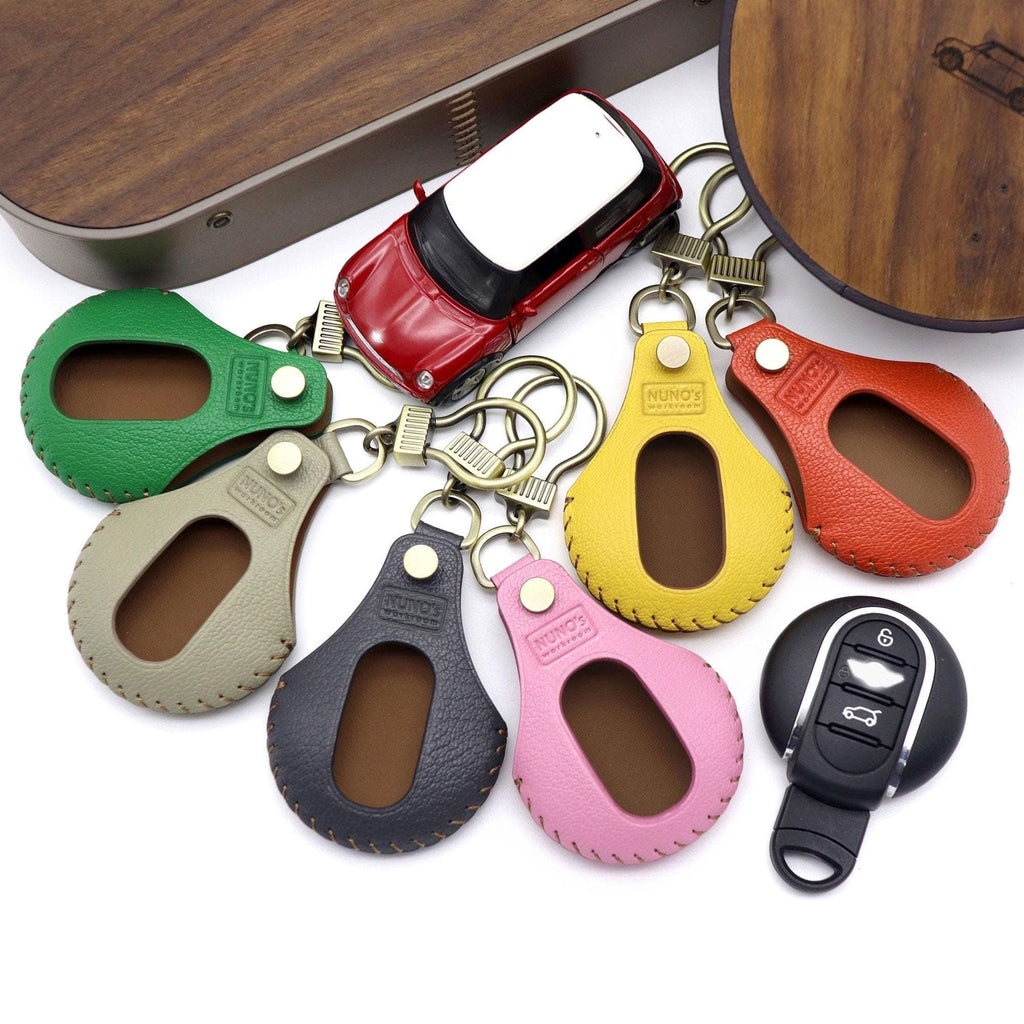 Goat Leather Mini Cooper Key Fob Cover - Handmade