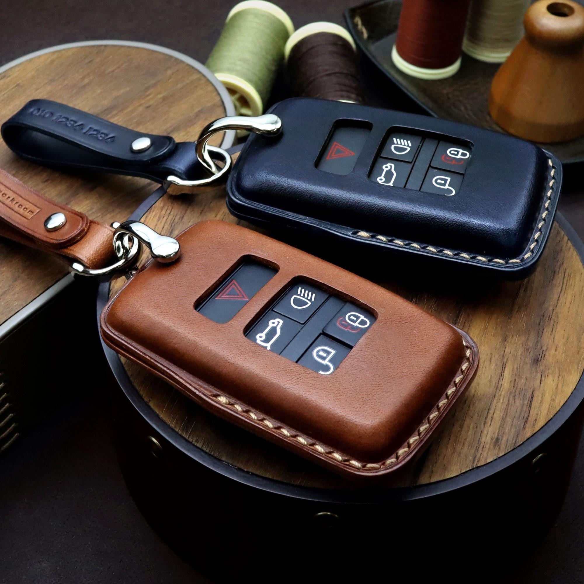 Land Rover Key Case, Handcrafted Leather Car Key Fob Cover