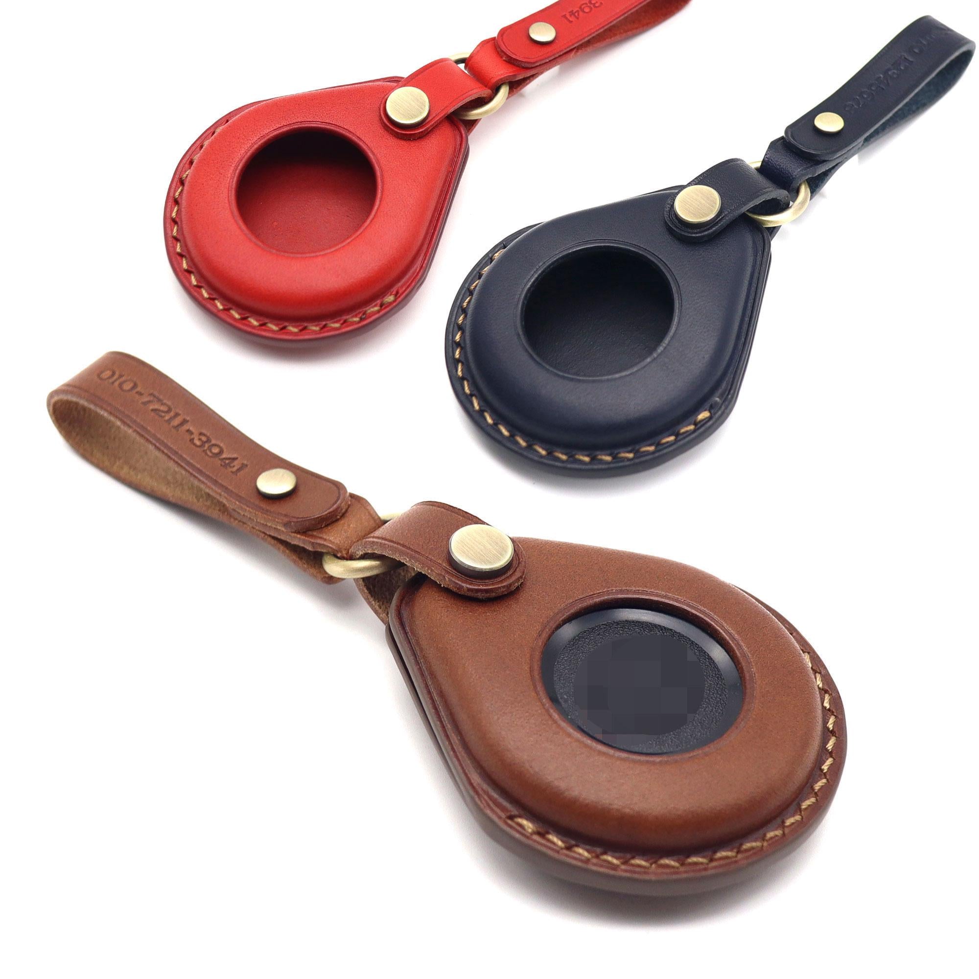 Hand Stitched Leather Harley Key Fob Cover - Vegetable Tanned