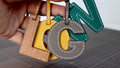 Handmade Leather Alphabet Bag Charm: Personalized Purse Decor