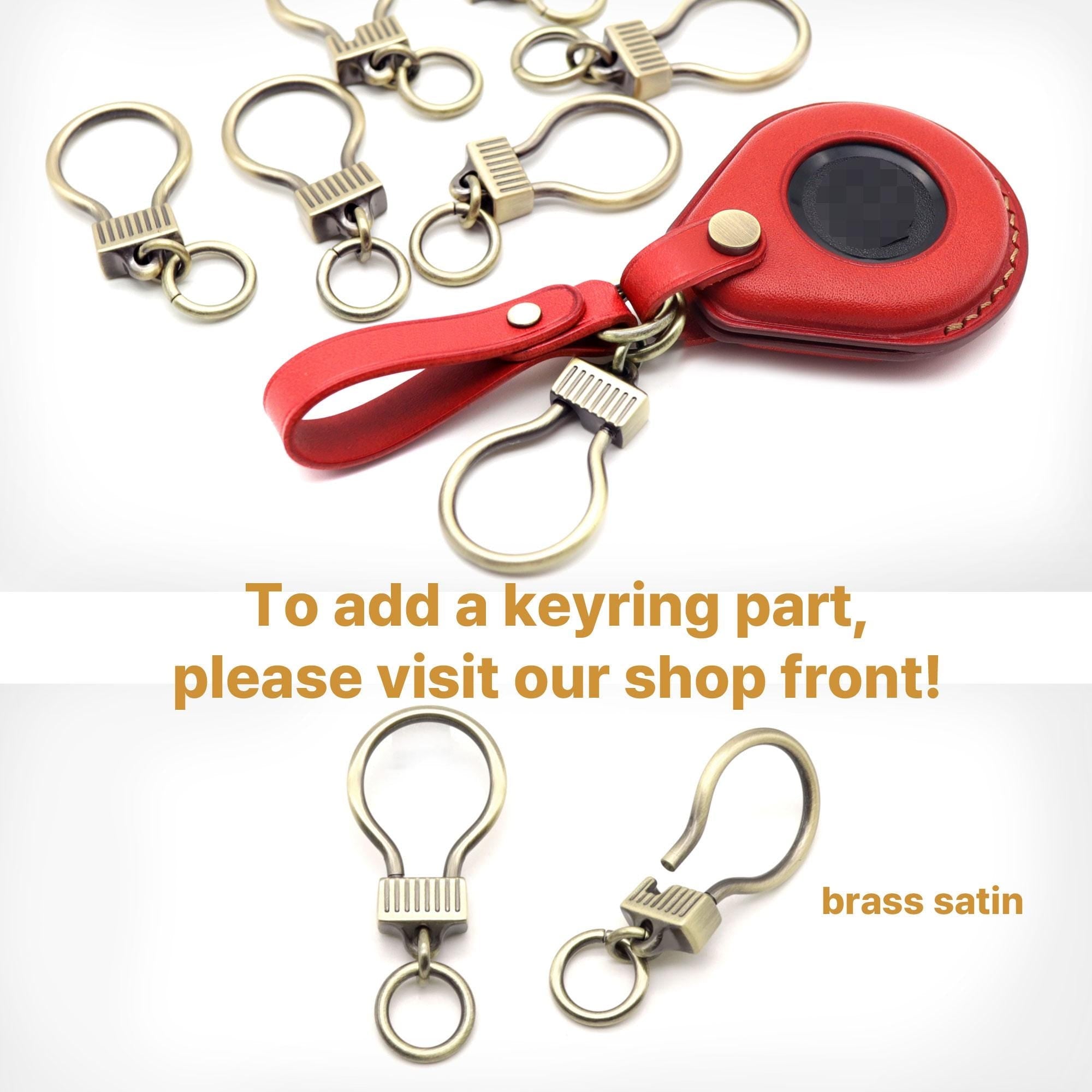 Hand Stitched Leather Harley Key Fob Cover - Vegetable Tanned