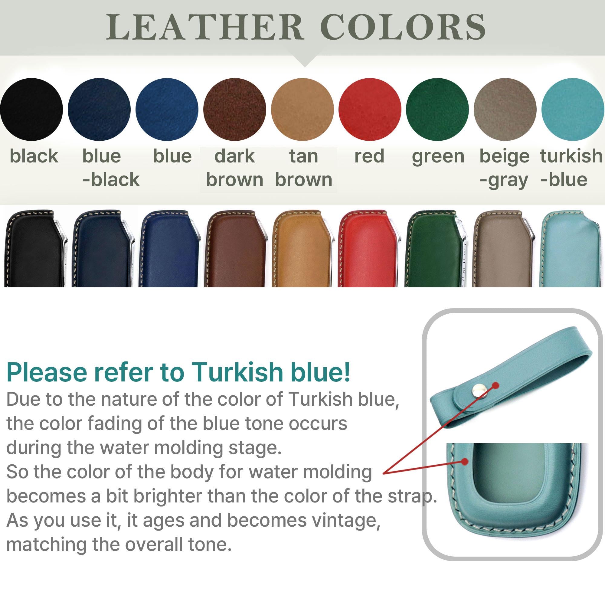 Leather Car Key Fob Cover: Mercedes Benz Smart Key Case