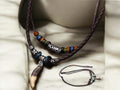Gothic Wolf Tooth Pendant Necklace – Vintage Multi-Layer Leather &amp; Beaded Prayer Necklace for Men / Women