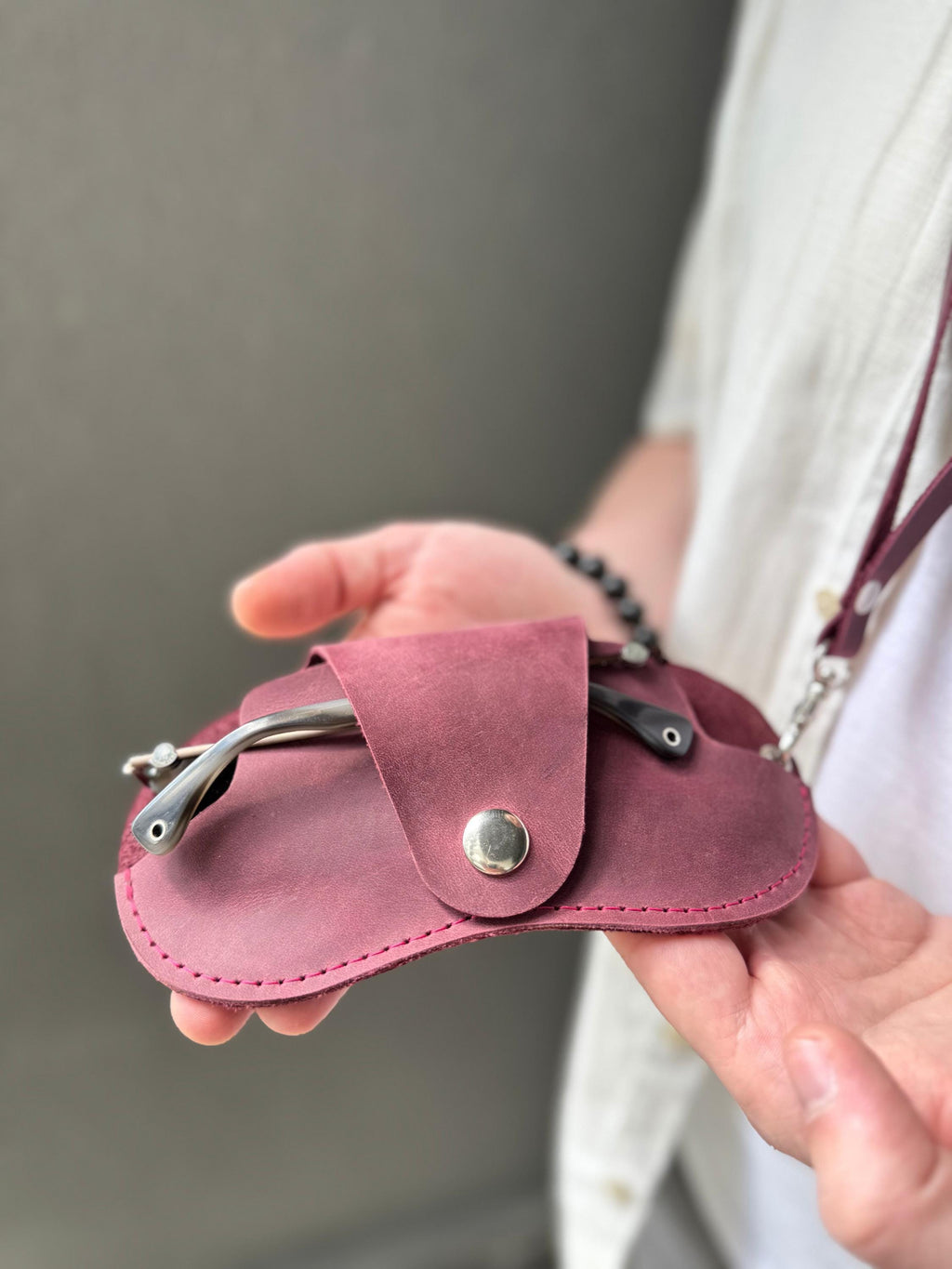 Eyewear case, leather eyeglass holder, glasses cover, leather sunglasses case, personalized gift for him, father's day gift