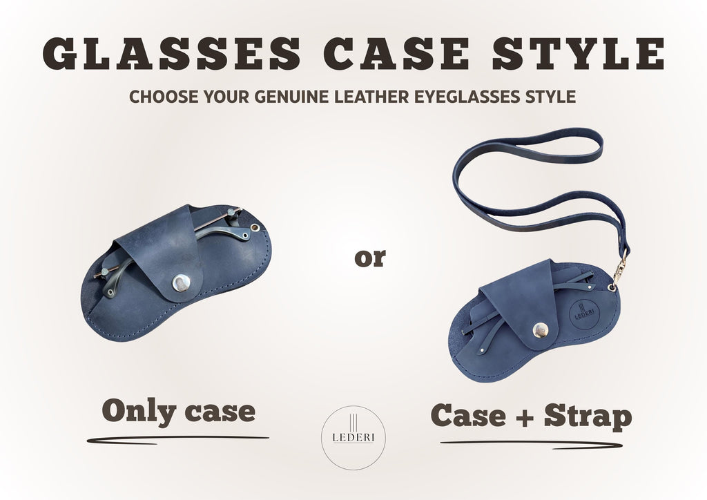 Eyewear case, leather eyeglass holder, glasses cover, leather sunglasses case, personalized gift for him, father's day gift