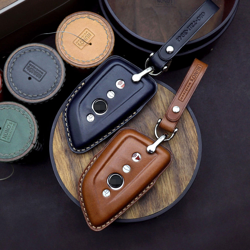 Leather BMW Key Fob Cover: Handmade Italian Buttero Leather