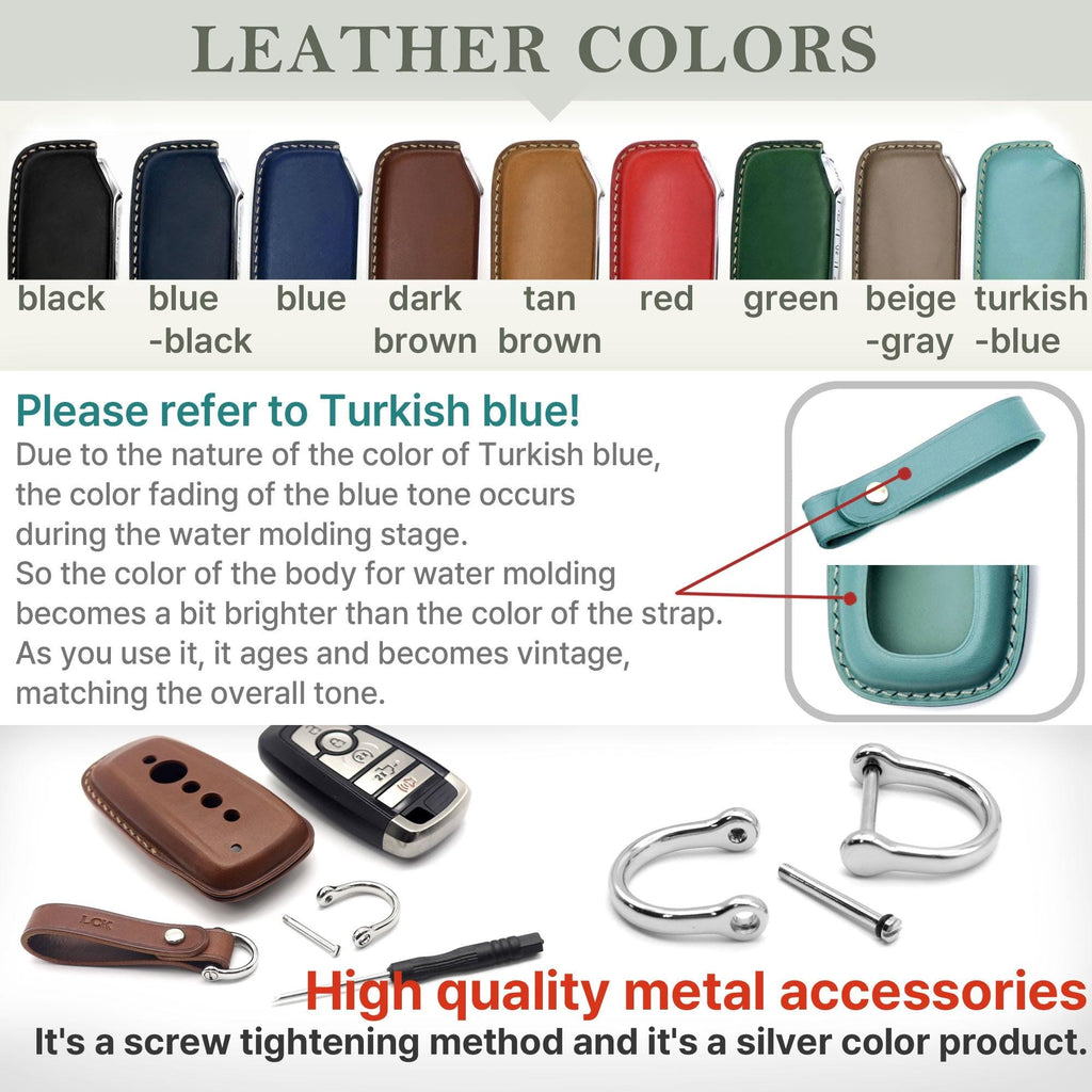 Buttero Leather Ford Key Fob Cover - Handmade Car Accessories
