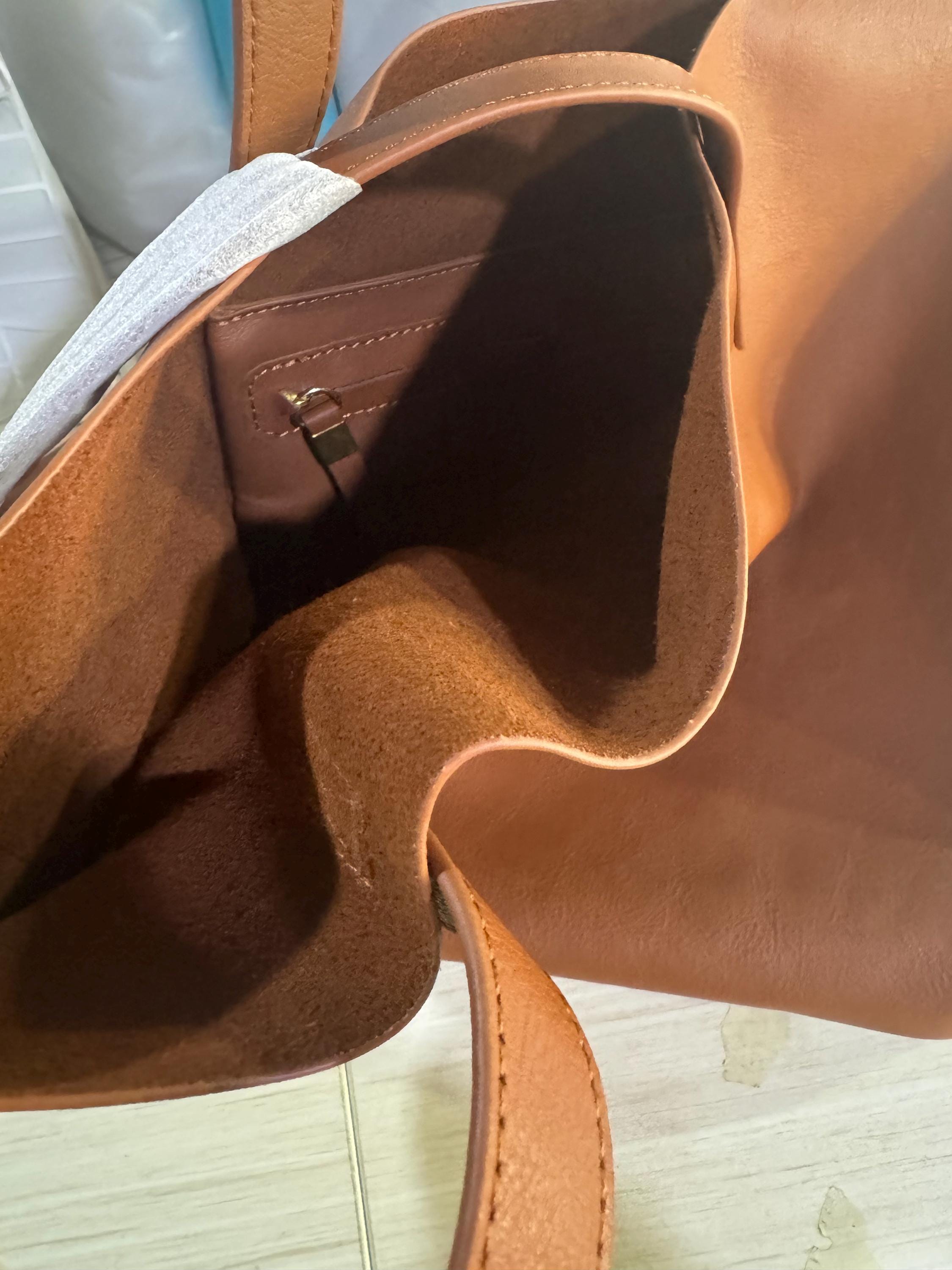 Personalized Leather Tote Bag, Monogrammed Women's Handbag