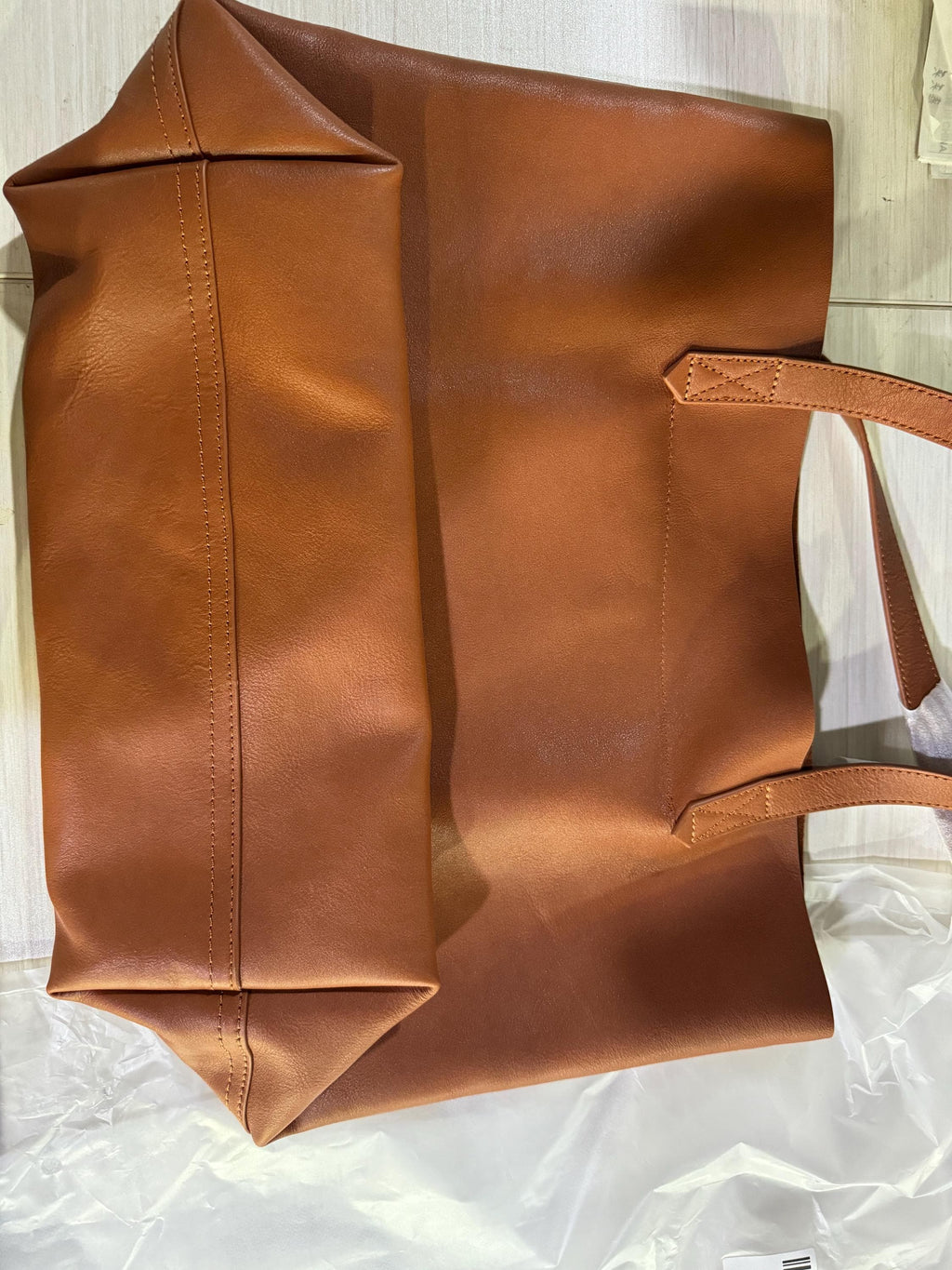 Personalized Leather Tote Bag, Monogrammed Women's Handbag