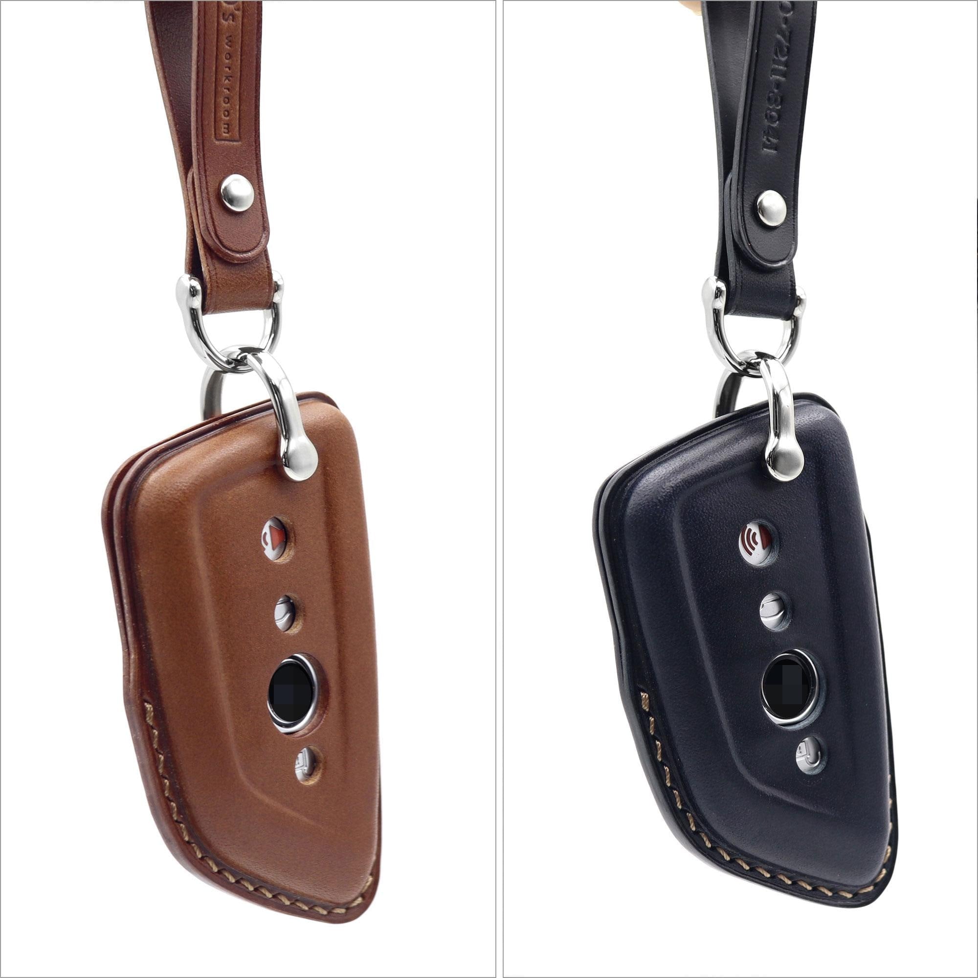Leather BMW Key Fob Cover: Handmade Italian Buttero Leather