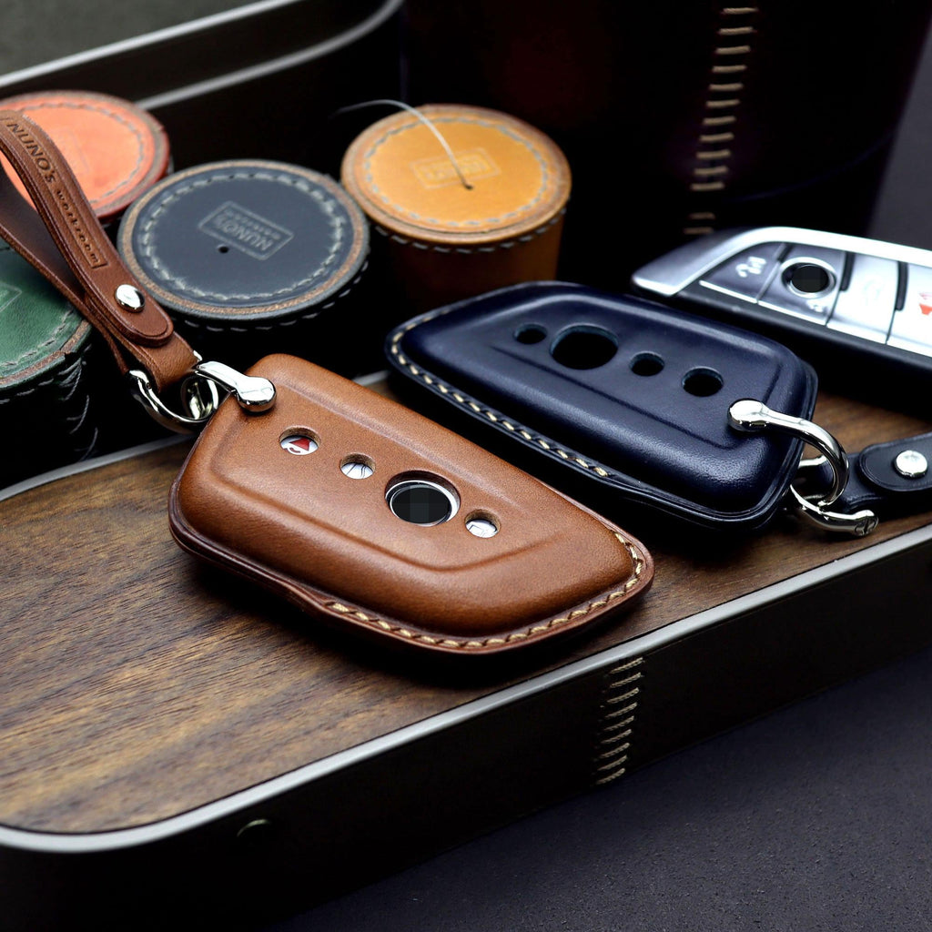 Leather BMW Key Fob Cover: Handmade Italian Buttero Leather