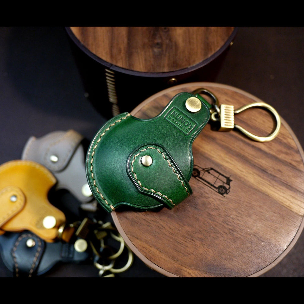 Leather Mini Cooper Key Fob Cover: Handmade Key Case