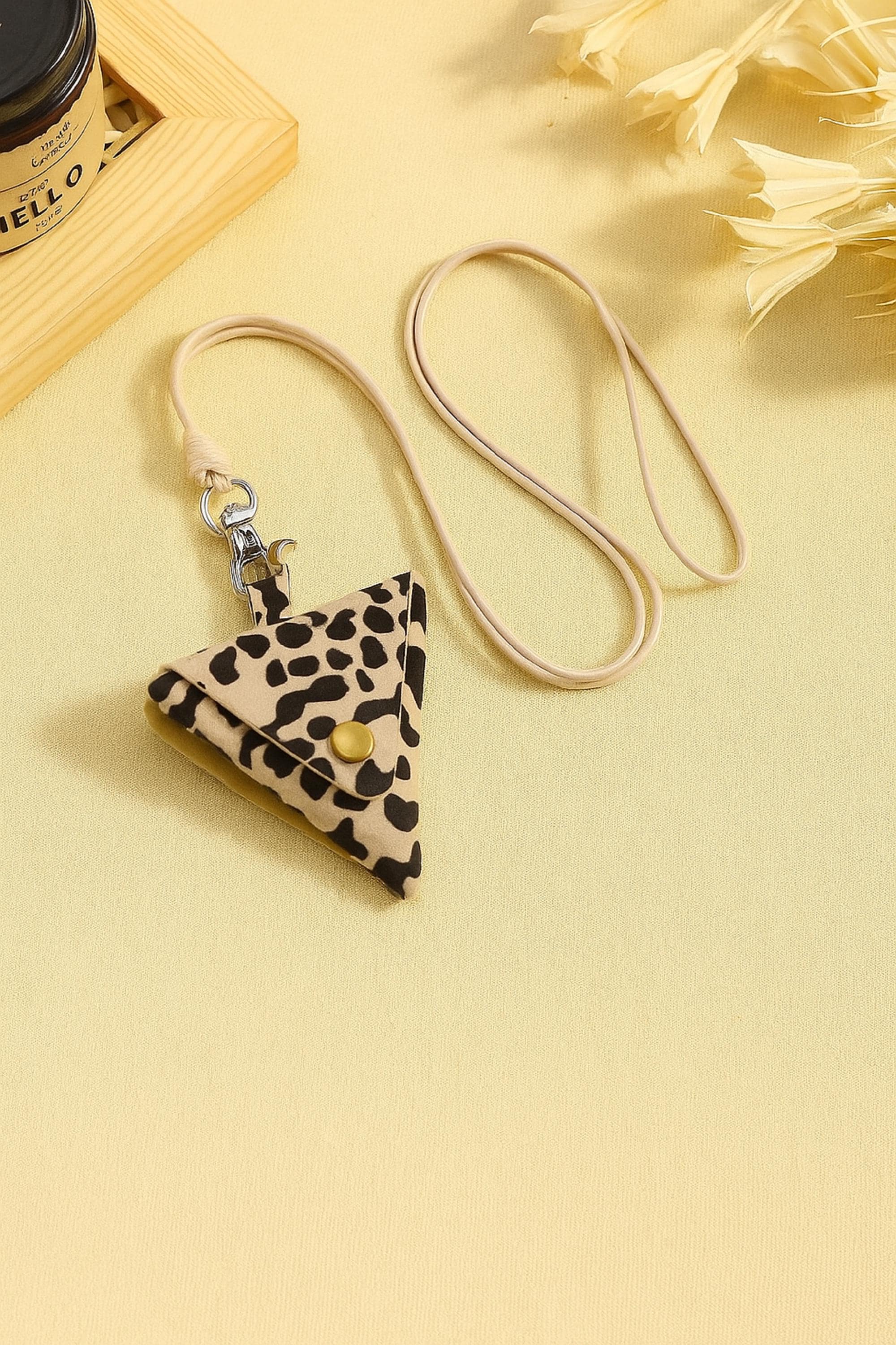Mini Leather Bag Pendant Necklace: Adjustable Cord, Purse Charm Jewelry