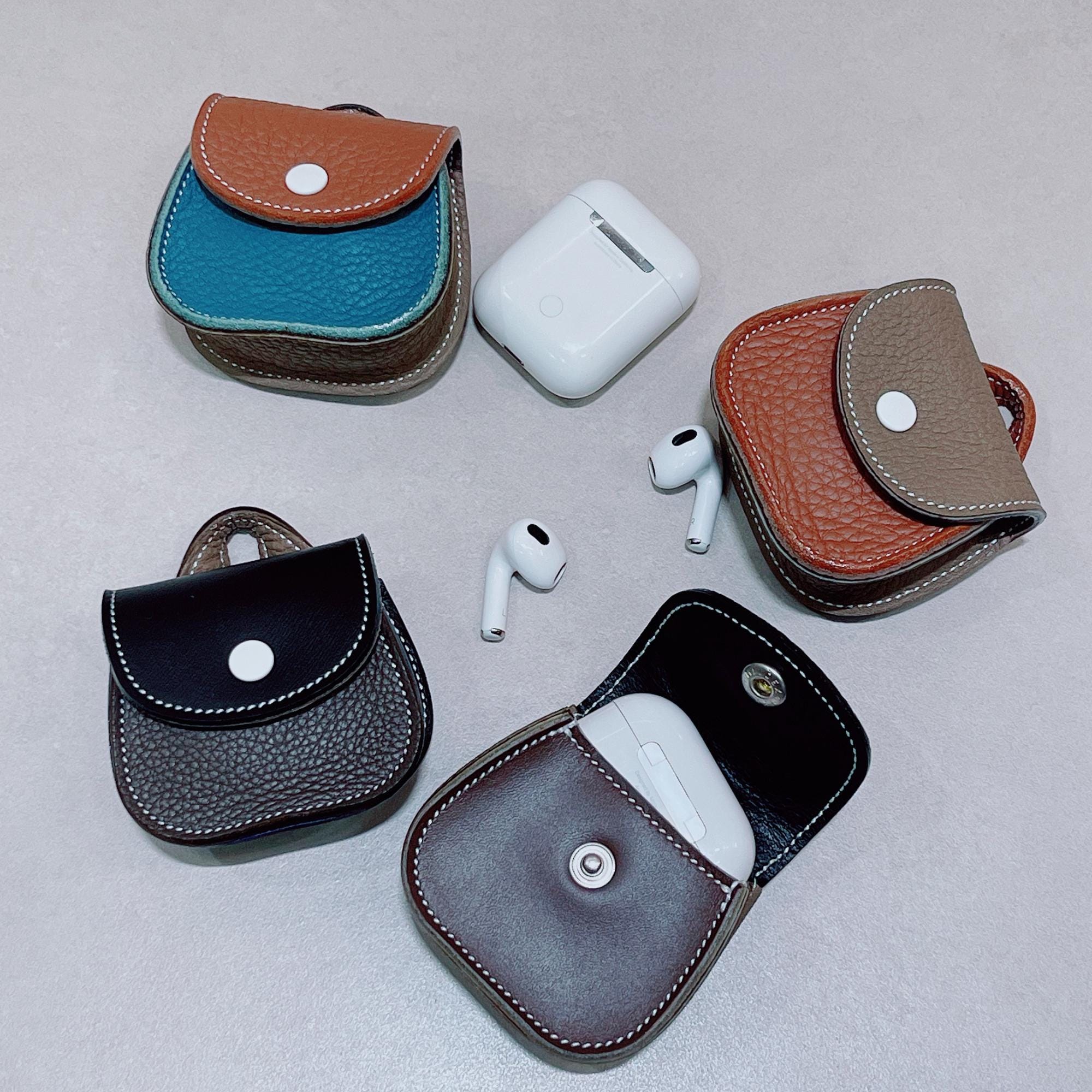 Personalized Leather AirPod Case: AirPods Case - Custom Apple Accessory, Compatible with All AiePods