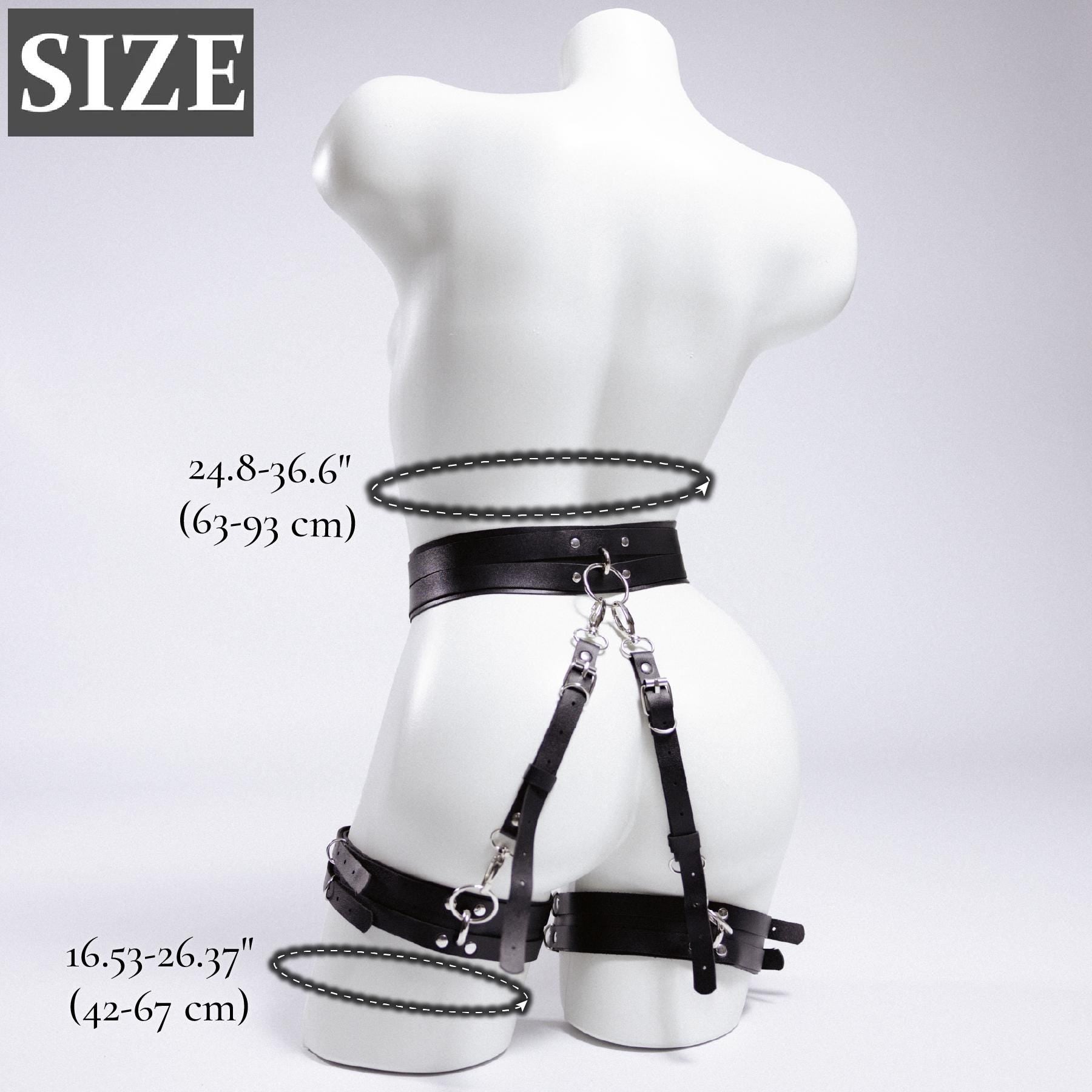 Leather thigh harness, Leather thigh belt, Leather butt harness, Leather harnesses woman, Leather leg harness, Harness belt woman