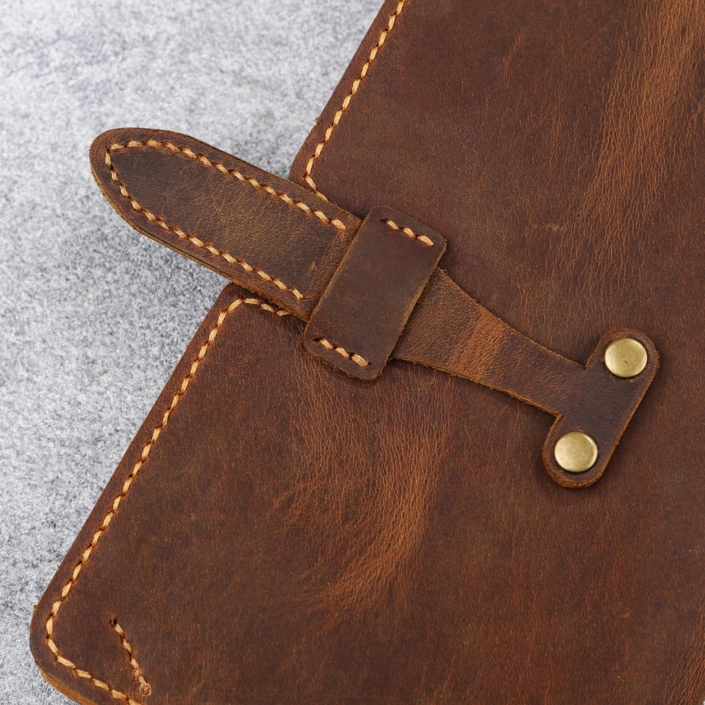 Rustic Genuine Leather Book Folio Case cover for reMarkable Paper Pro Move U11-LCRM