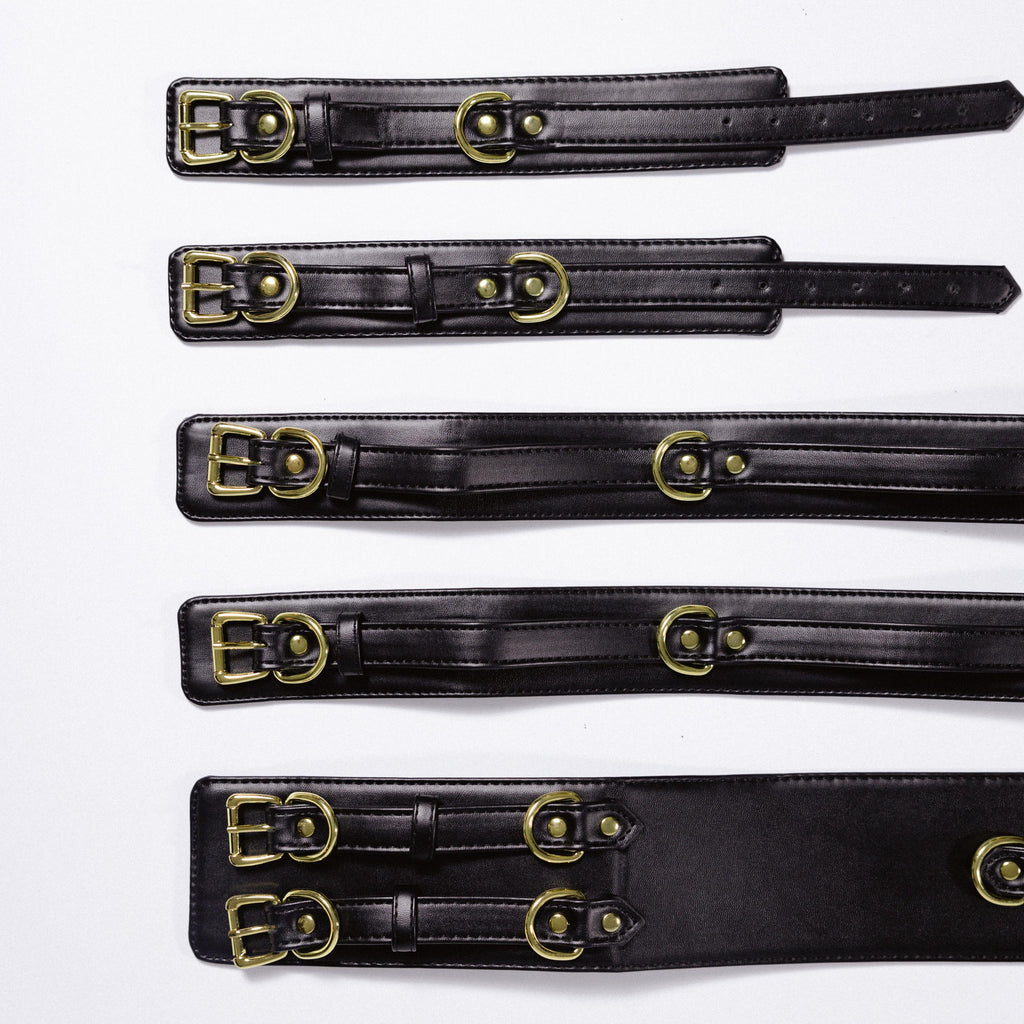 Thigh Harness Belt,Faux Leather Harness Straps,Bondage Harness,Fetish Strap Gear,Hip Harness Straps,Adjustable Strap Harness,Body Strap Gear