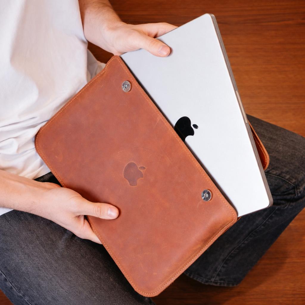 Leather macbook bag, Custom macbook case, Macbook pro 15 case, Leather laptop bag, Macbook pro 14 bag, Macbook air sleeve