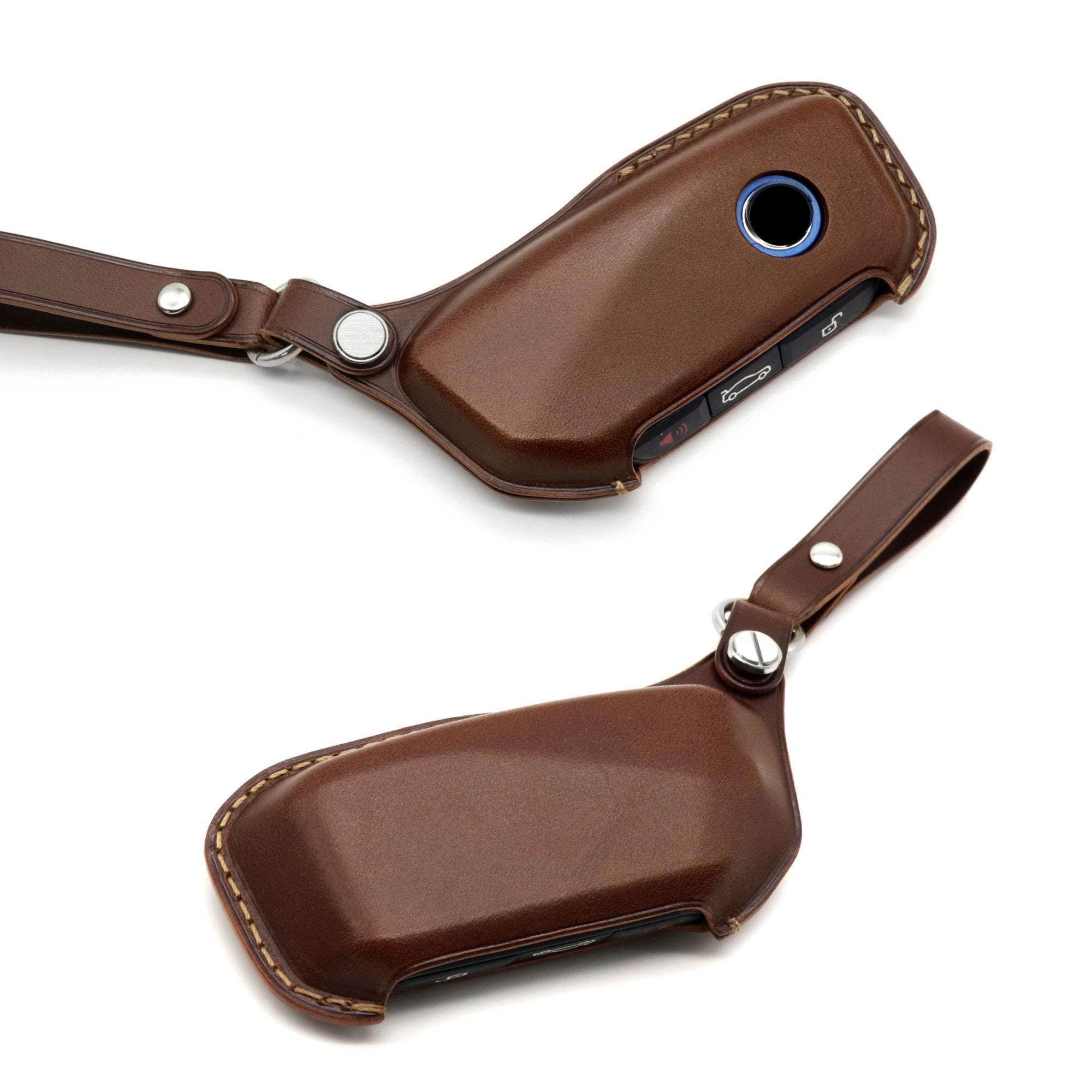 Handmade Leather BMW Key Fob Cover: Italian Buttero Leather