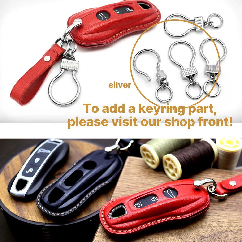 Leather Porsche Key Fob Cover: Handmade Car Key Case