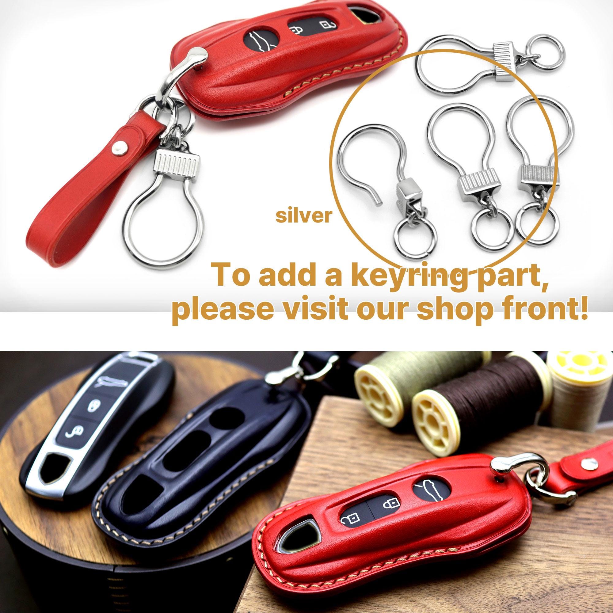 Leather Porsche Key Fob Cover: Handmade Car Key Case