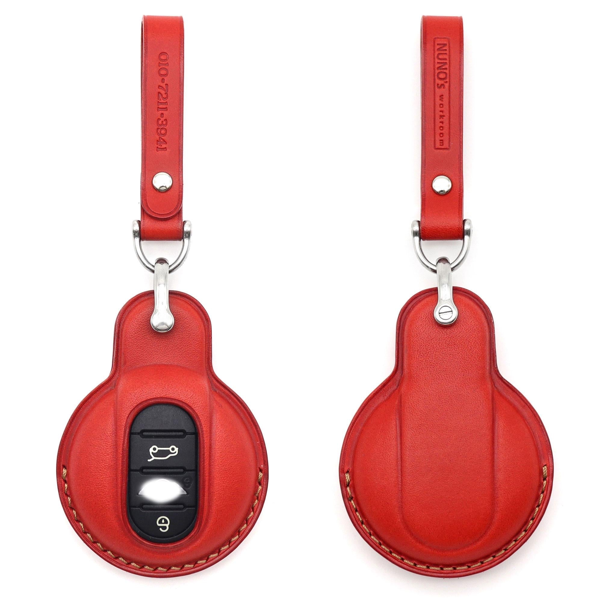 Buttero Leather Key Fob Cover for MINI Cooper: Handmade Car Key Case
