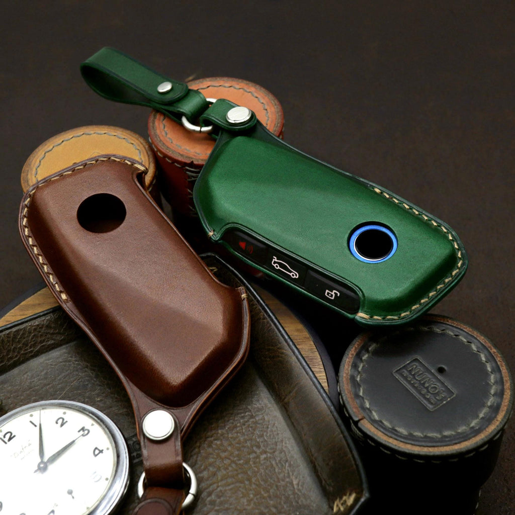 Handmade Leather BMW Key Fob Cover: Italian Buttero Leather