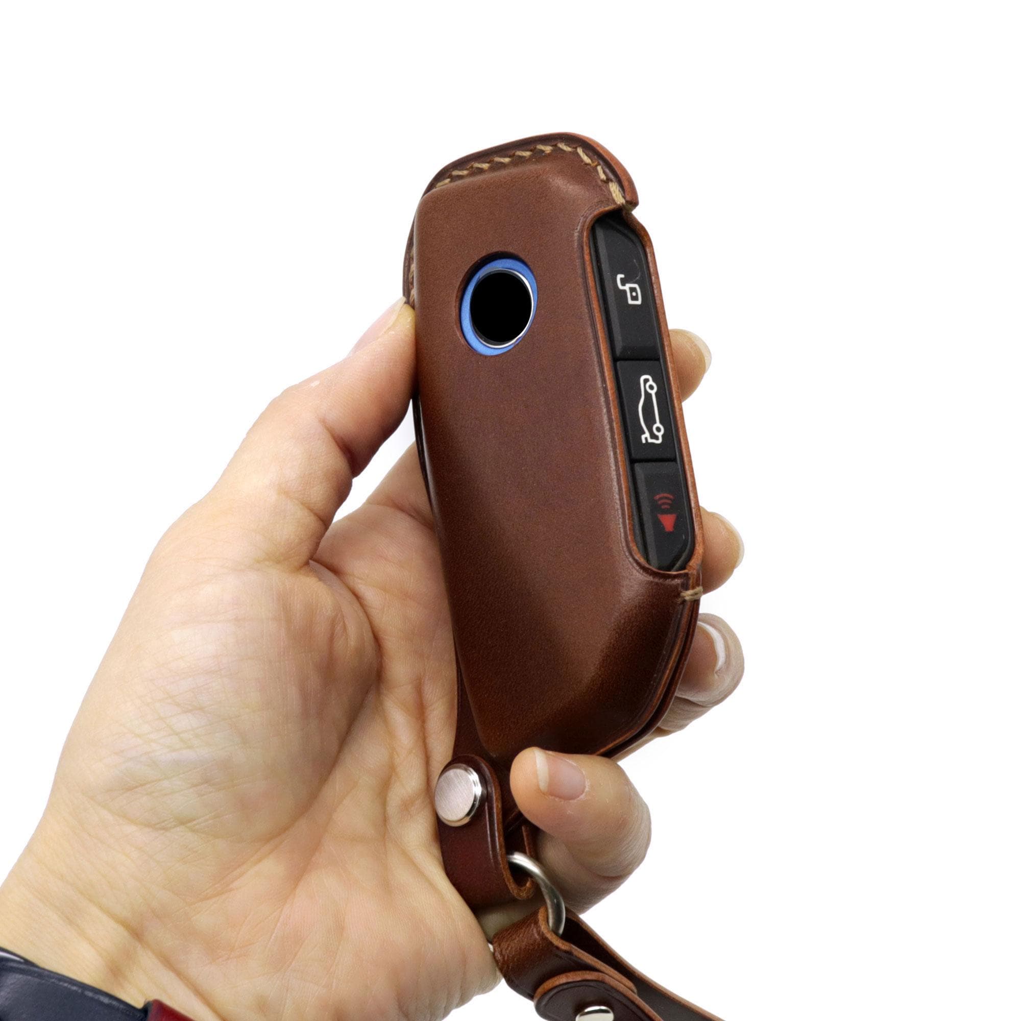 Handmade Leather BMW Key Fob Cover: Italian Buttero Leather
