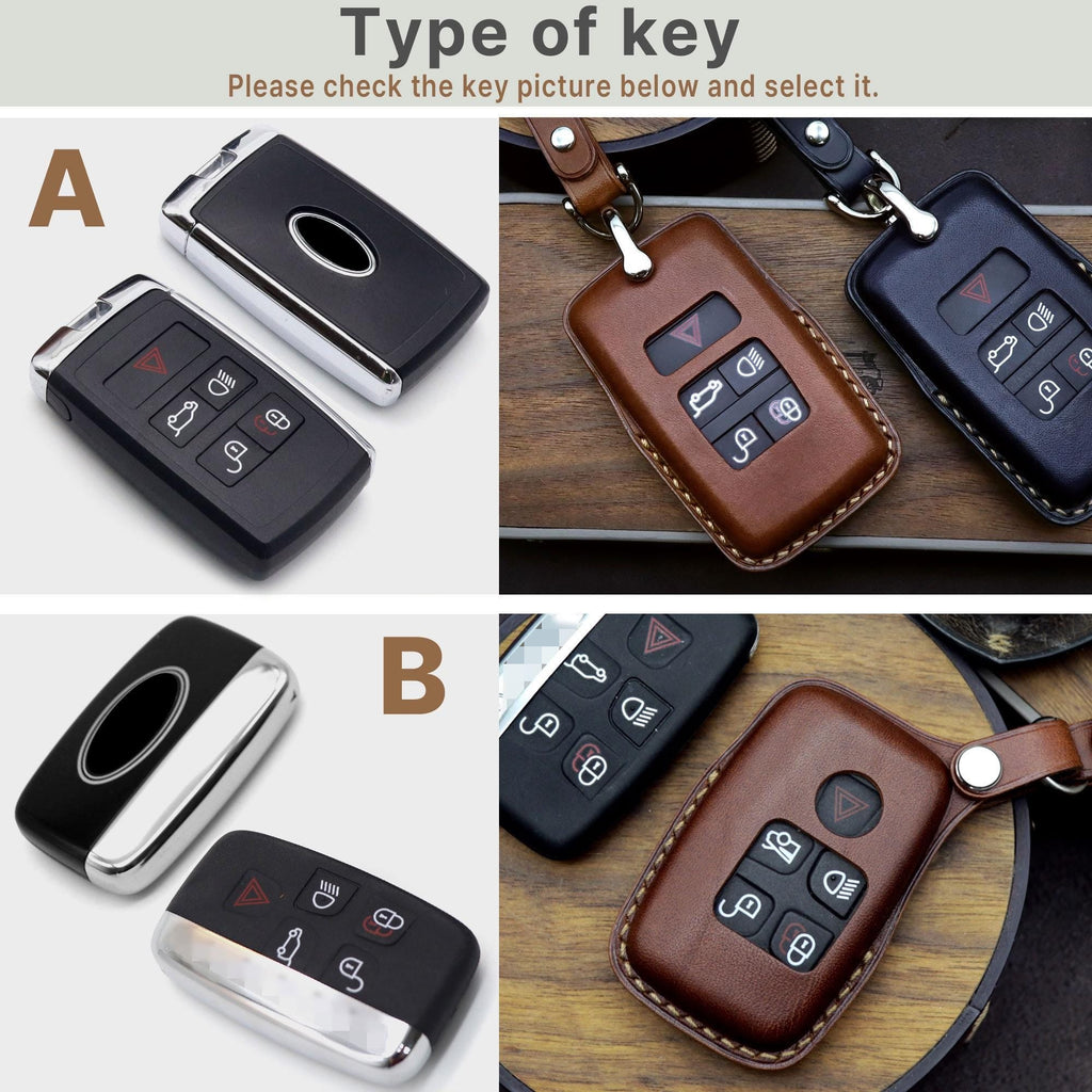 Land Rover Key Case, Handcrafted Leather Car Key Fob Cover