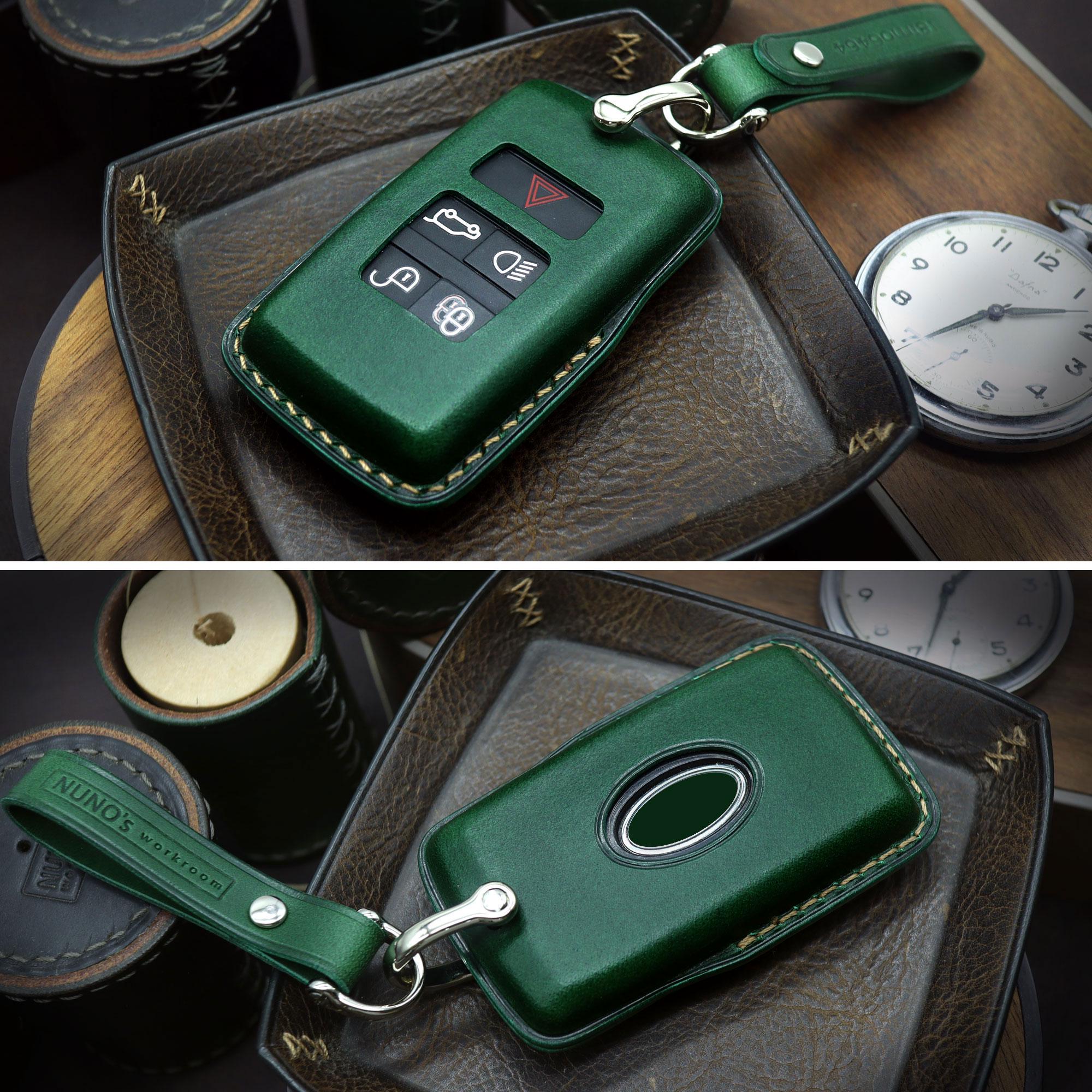 Land Rover Key Case, Handcrafted Leather Car Key Fob Cover