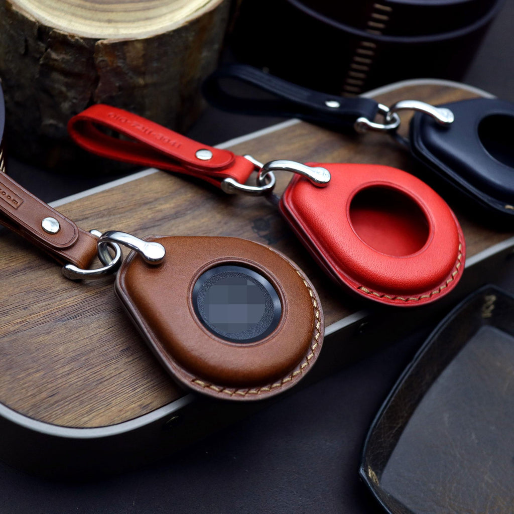 Hand Stitched Leather Key Fob Cover – Harley Davidson Keychain