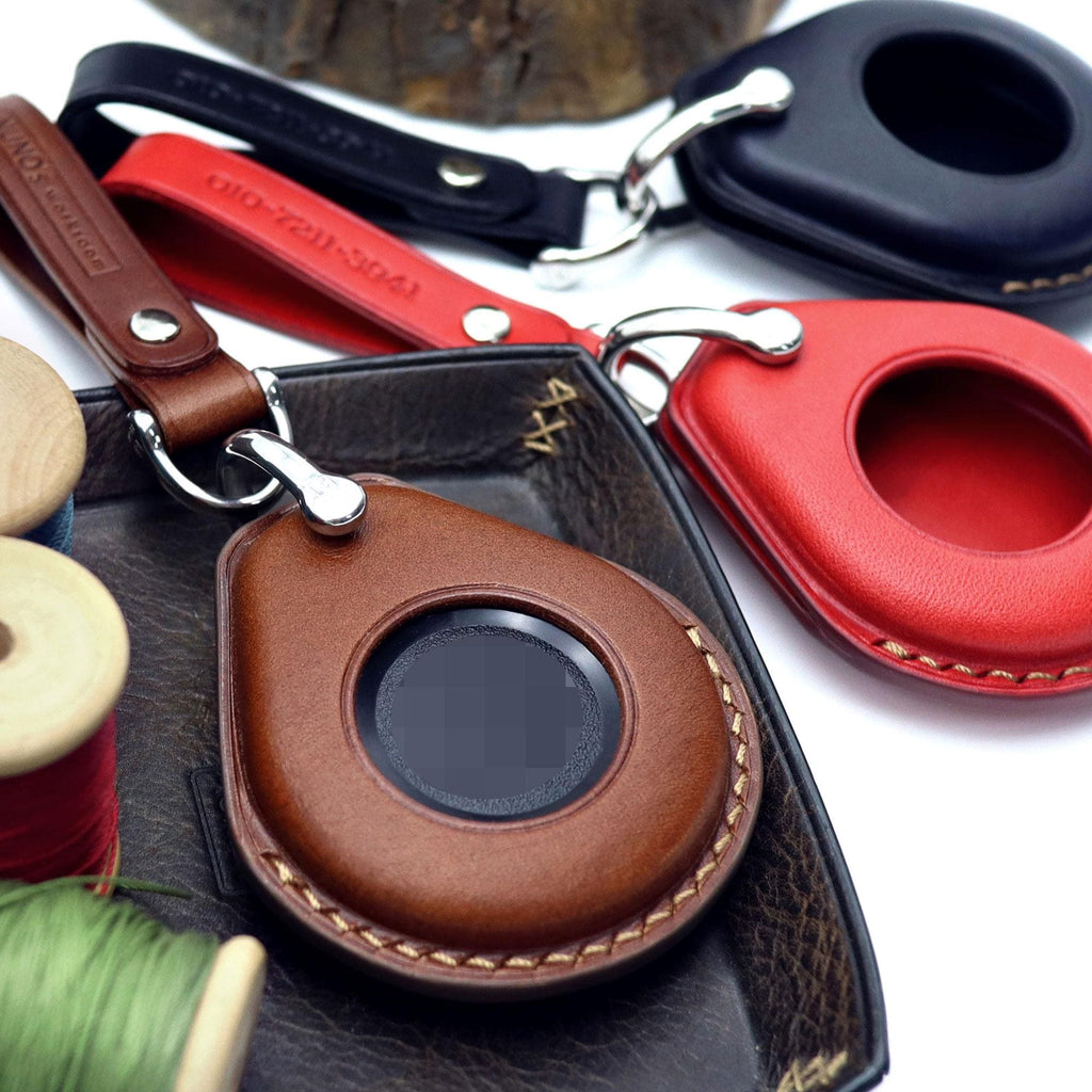 Hand Stitched Leather Key Fob Cover – Harley Davidson Keychain