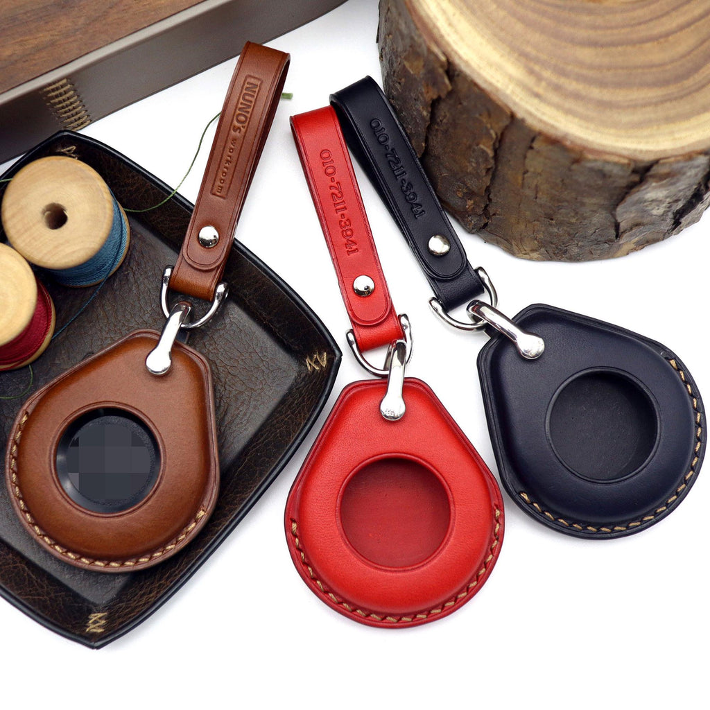 Hand Stitched Leather Key Fob Cover – Harley Davidson Keychain