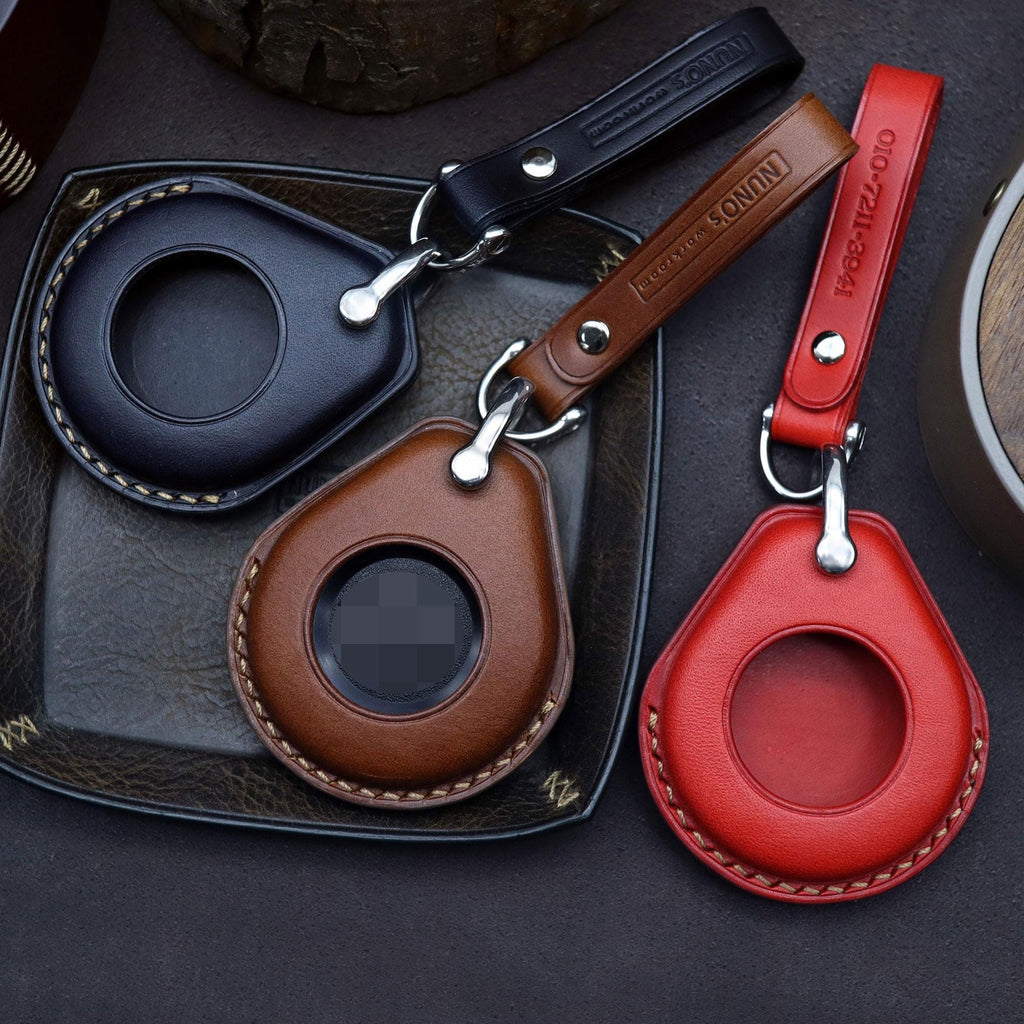 Hand Stitched Leather Key Fob Cover – Harley Davidson Keychain