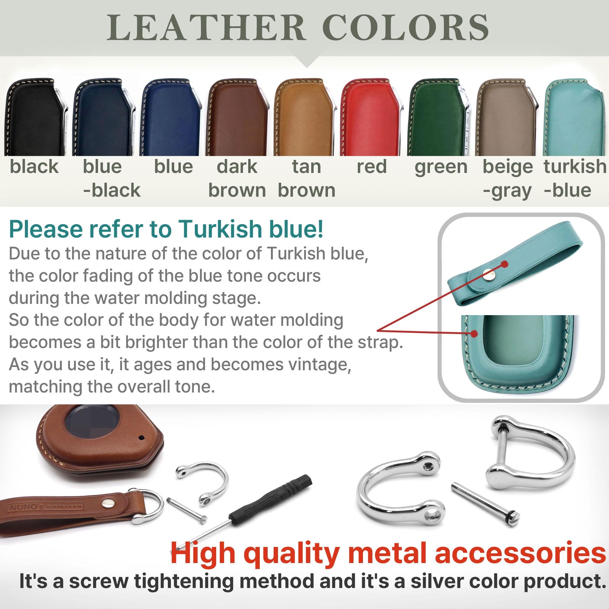 Hand Stitched Leather Key Fob Cover – Harley Davidson Keychain