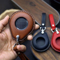 Hand Stitched Leather Key Fob Cover – Harley Davidson Keychain