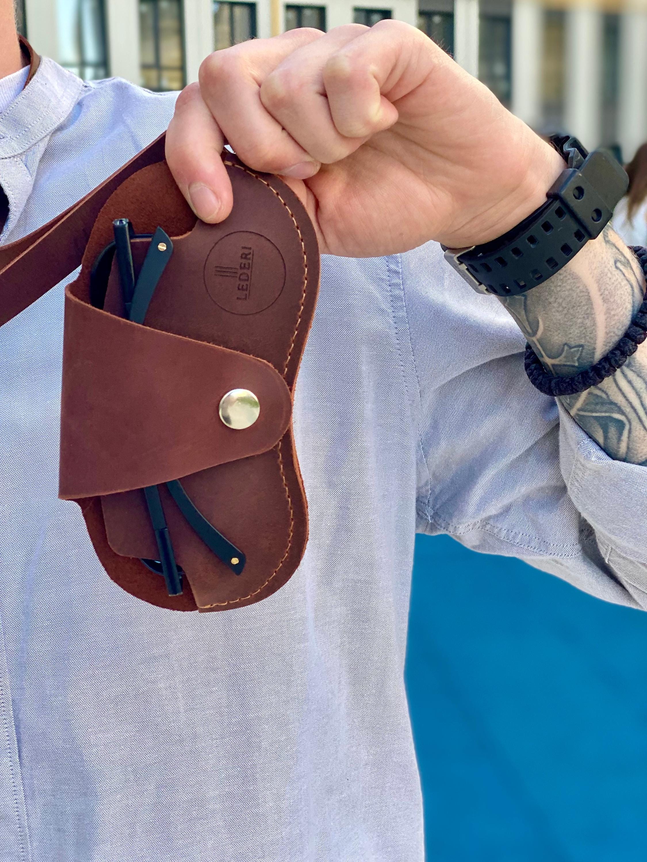 Eyewear case, leather eyeglass holder, glasses cover, leather sunglasses case, personalized gift for him, father's day gift