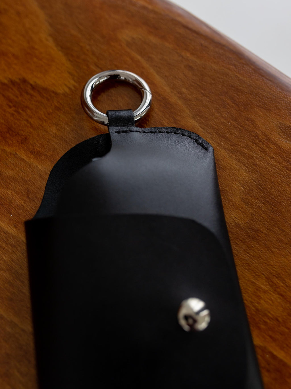Genuine leather eyewear case, black glasses pouch, sunglasses sleeve, birthday gifts