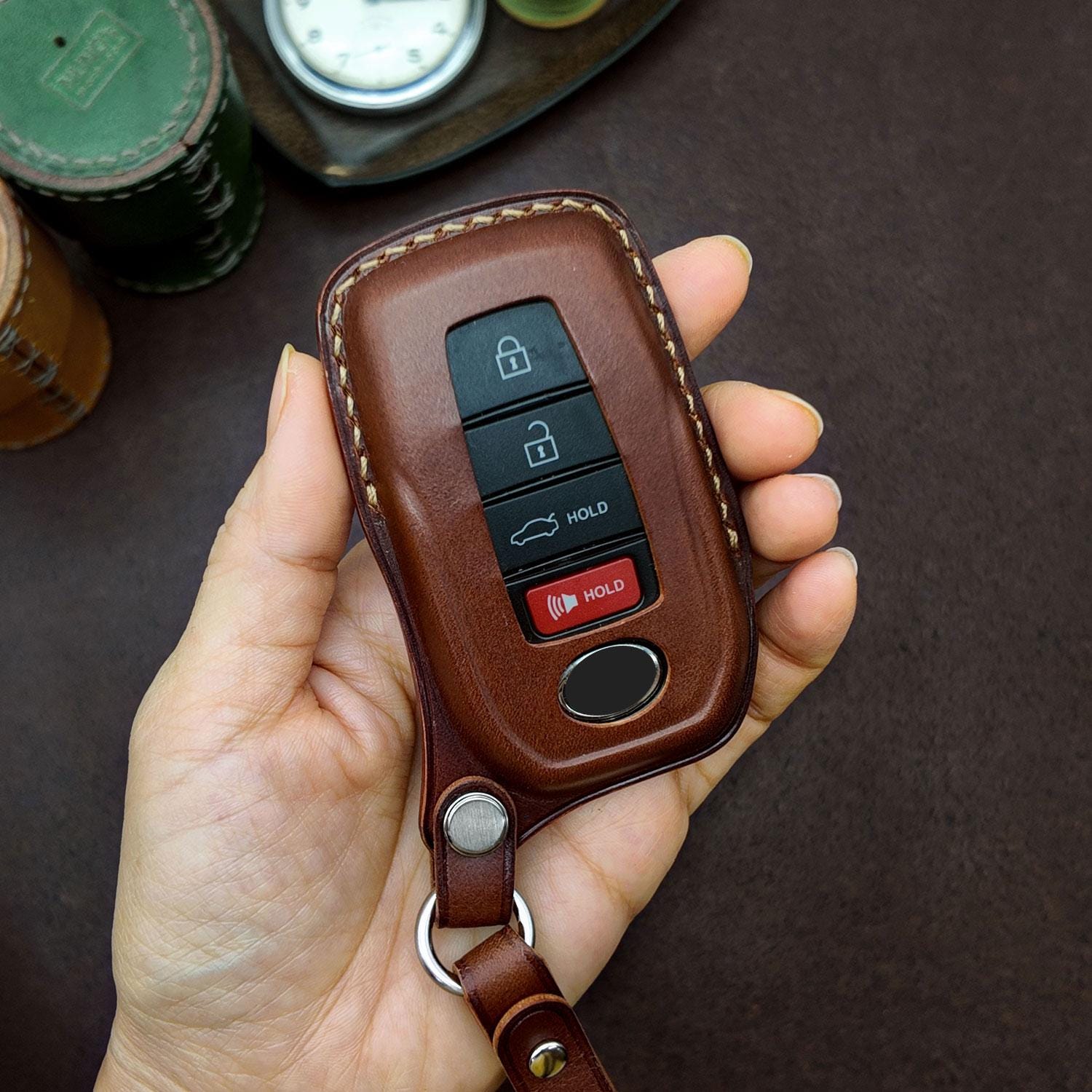 Toyota Key Case, Handcrafted Leather Car Key Fob Cover