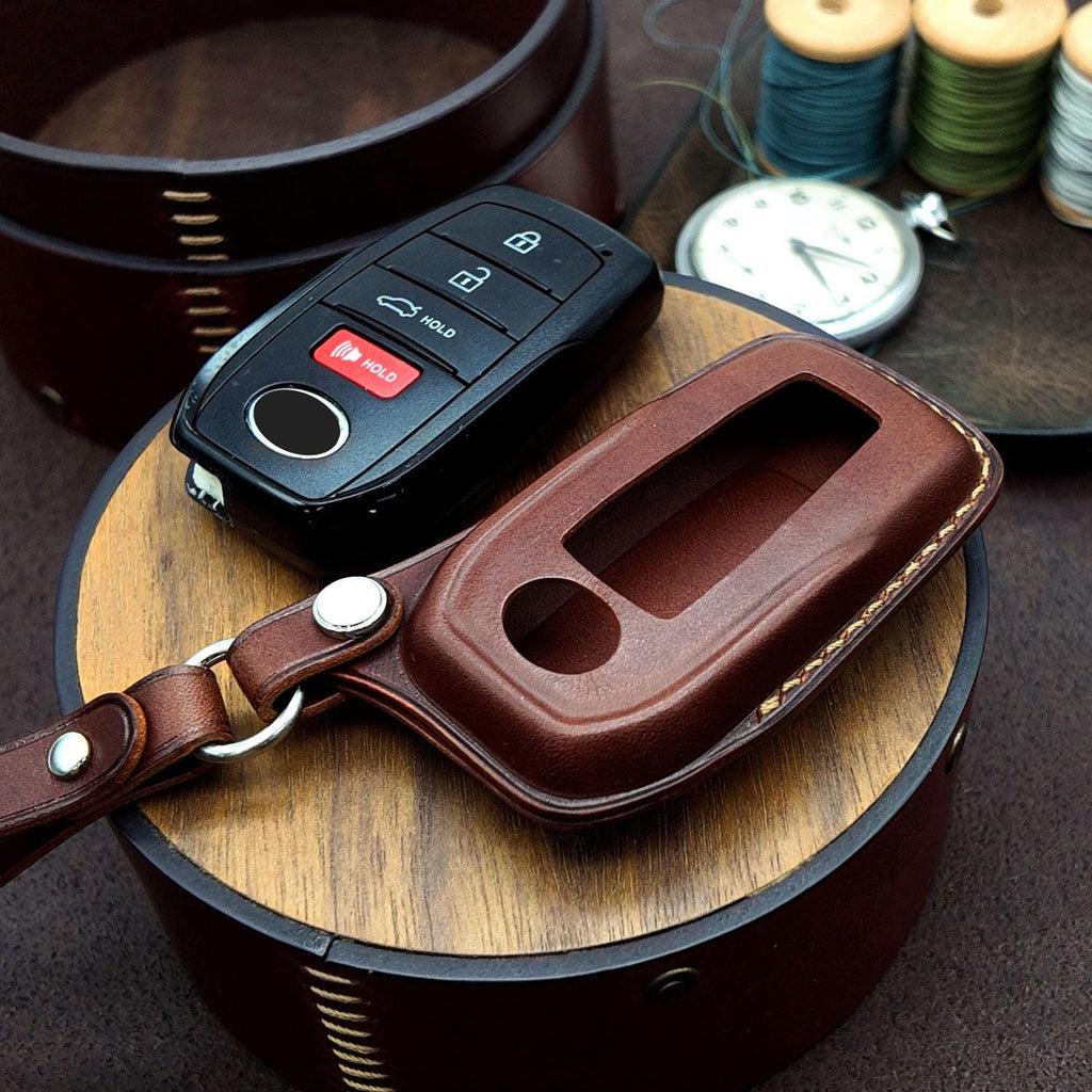 Toyota Key Case, Handcrafted Leather Car Key Fob Cover