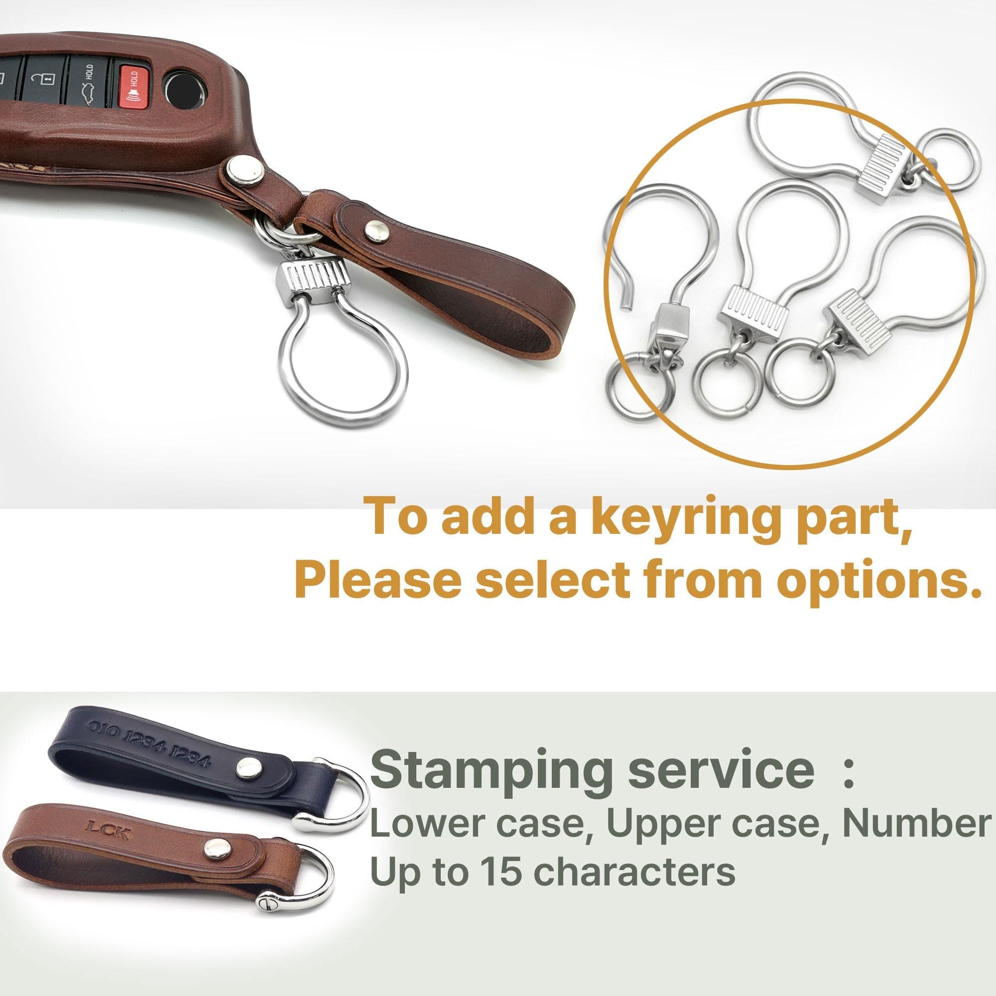 Toyota Key Case, Handcrafted Leather Car Key Fob Cover